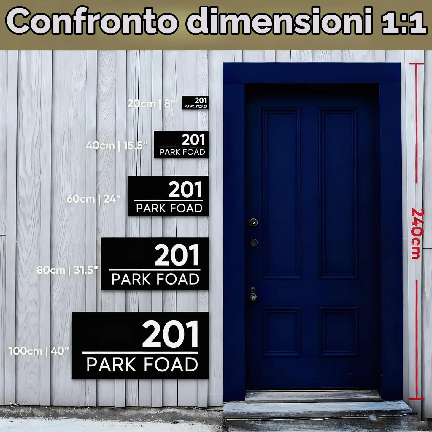Numeri Civici LED Personalizzati, design adatti al tuo stile, numeri civici illuminati, adatti per insegne luminose esterne