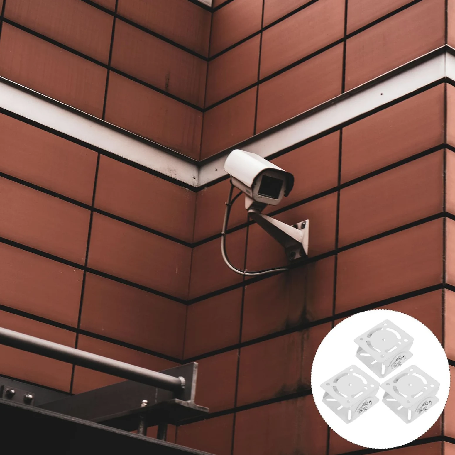 Alipis Supporto per Telecamera Staffa in Bianco 3 Facile da Installare da Usare per Accessori di Sorveglianza