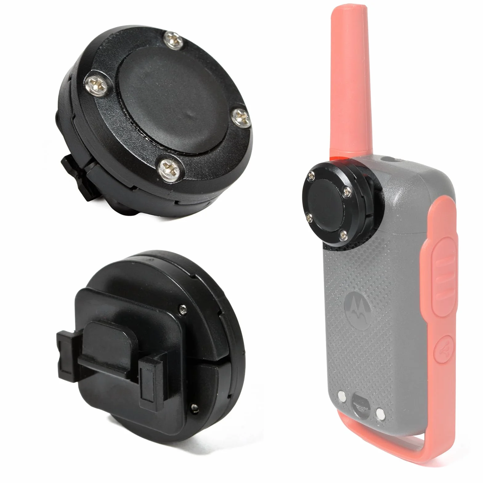 HYSHlKRA Clip posteriore di ricambio con forte magnetismo per walkie-talkie, compatibile con le radio bidirezionali Motorola T42, T100, T200, T210, T260, T265, T270, T80 e T800 (Nero)