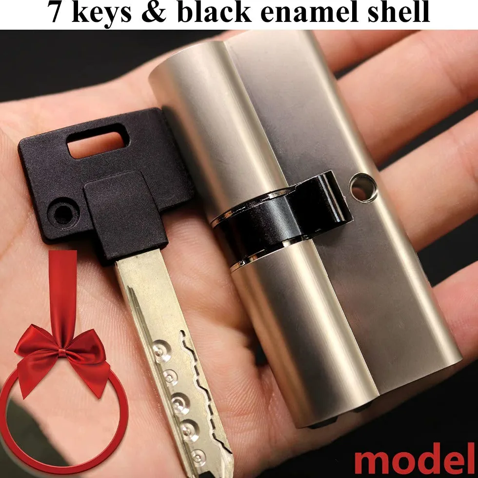 Cilindro Serratura,Cilindro per Porta 70mm in acciaio inox Super C CLASSE KEY CILLINDRE ANTI-FUORE BLOCCO BLOCCO CORE universale Cylinder personalizzato cromato cromato