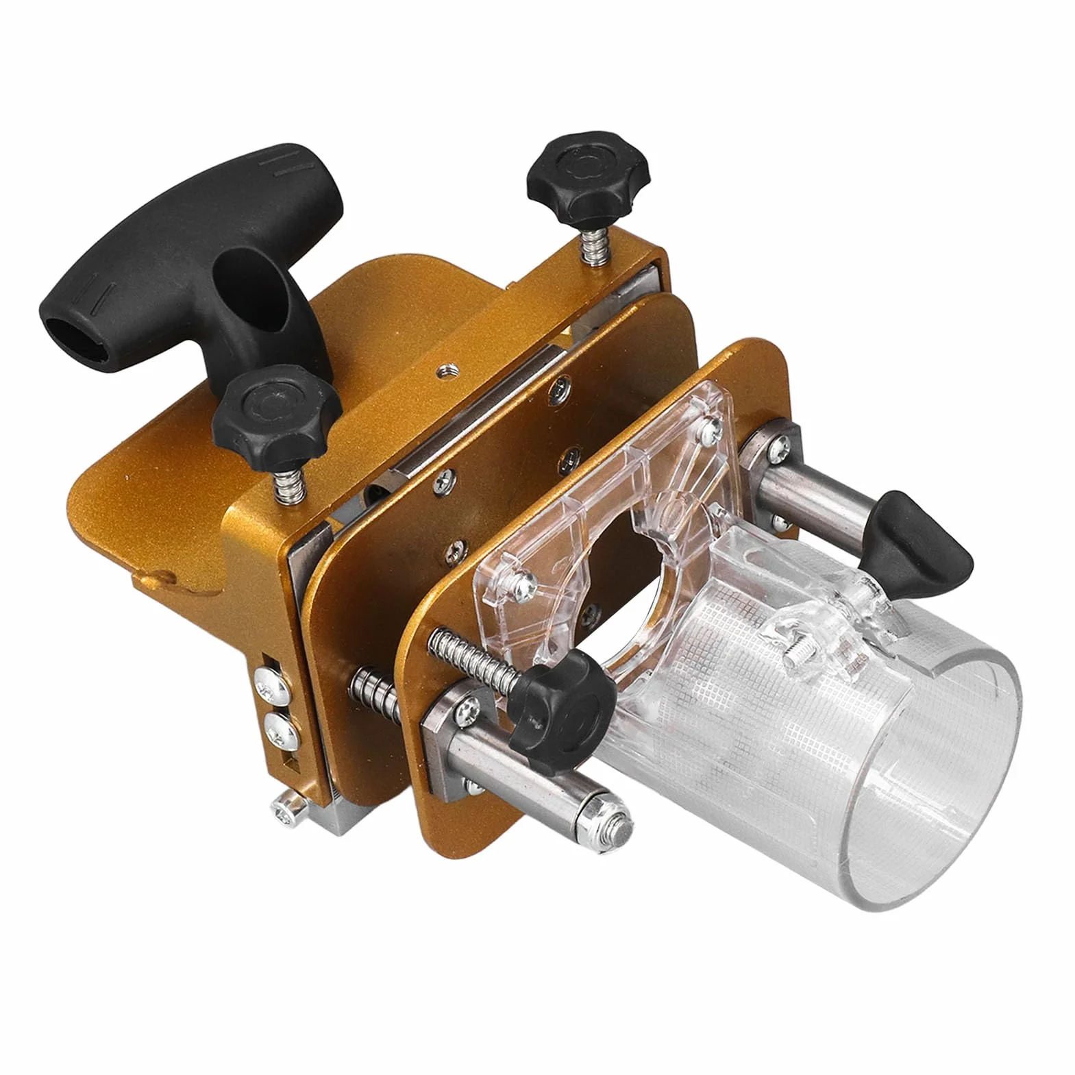 Mortasatrice 2 in 1, Localizzatore di scanalature per fresatrice per legno, Mortasa e tenone in acciaio inossidabile