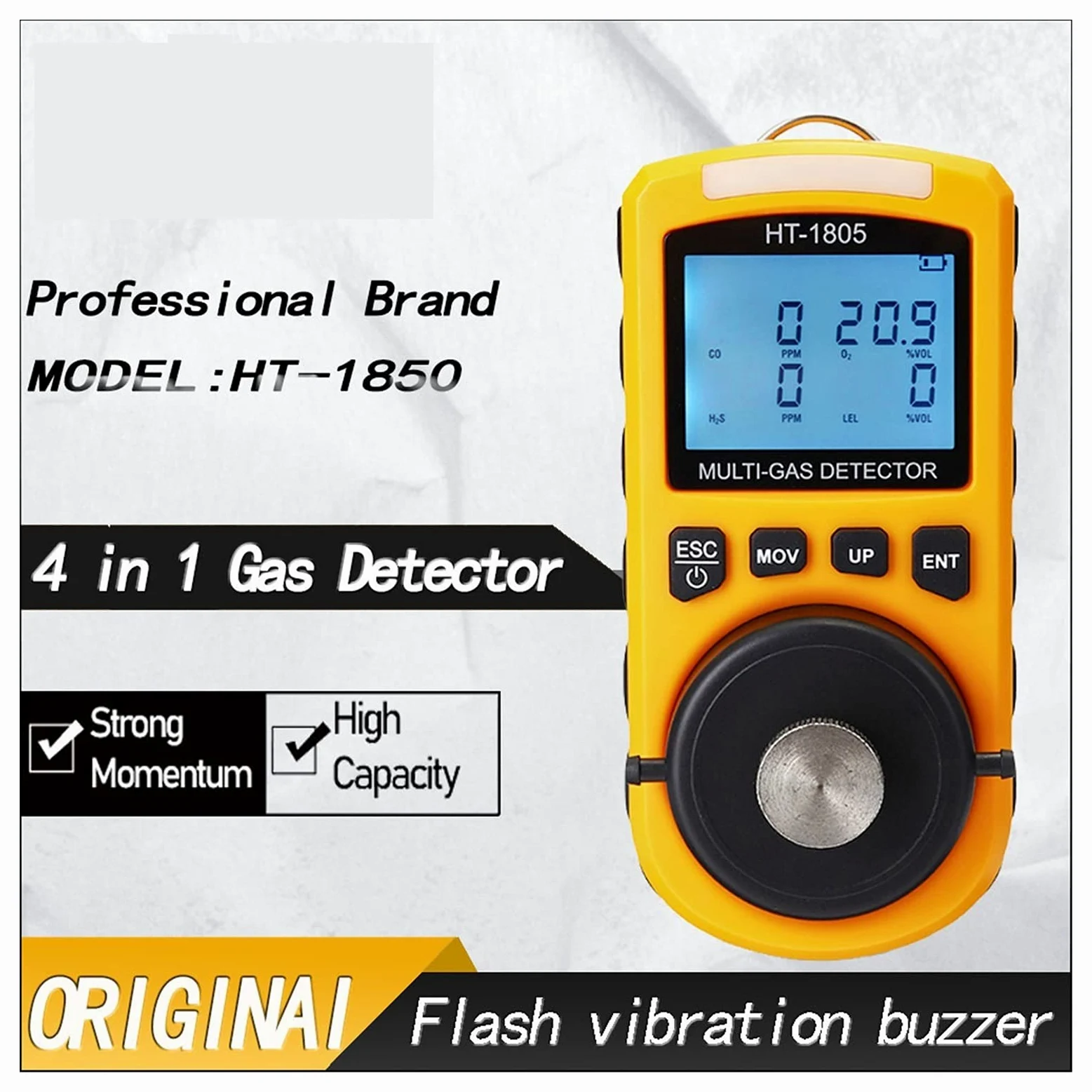 Misuratori della qualità dell'aria, Rilevatore di gas 4 in 1 Co h₂s o₂ Lel Monitor Digital Palmare Tossico Monossido di monossido di monossido di idrogeno Solfuro di qualità del tester di qualità de-l