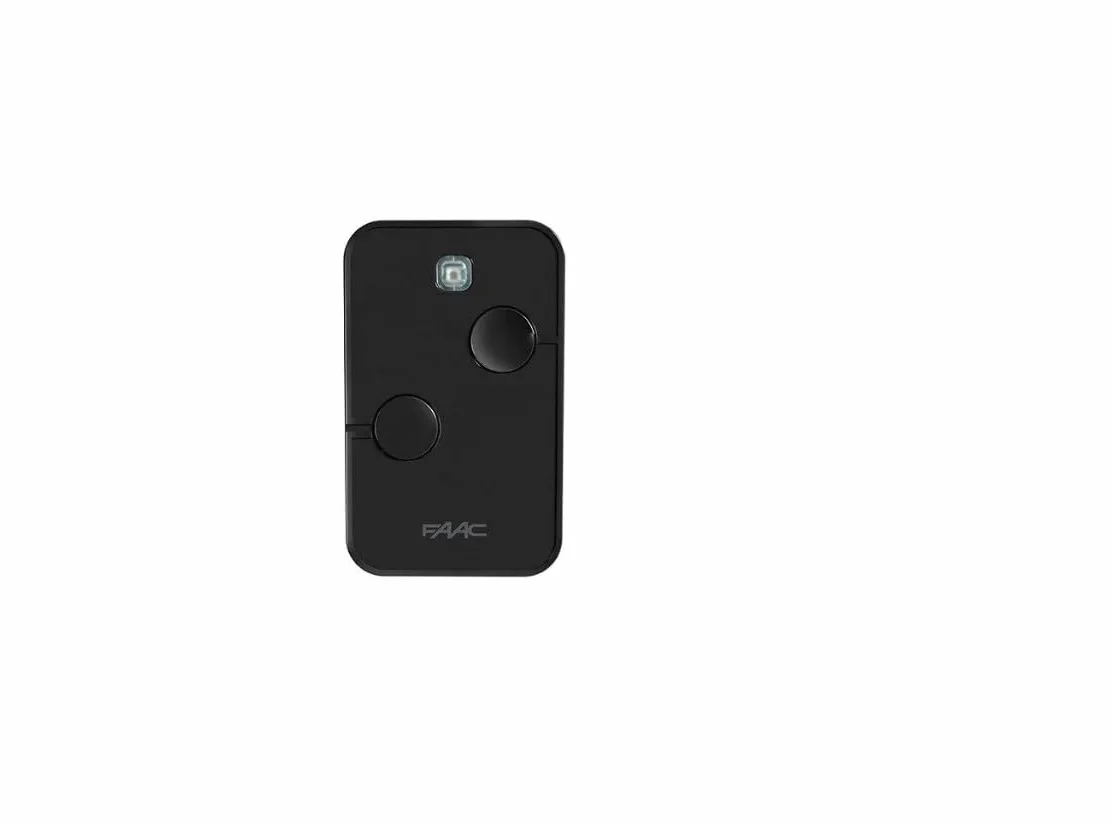 FAAC XTO2 Telecomando Cancello Automatico 2 Canali 433MHz Nero