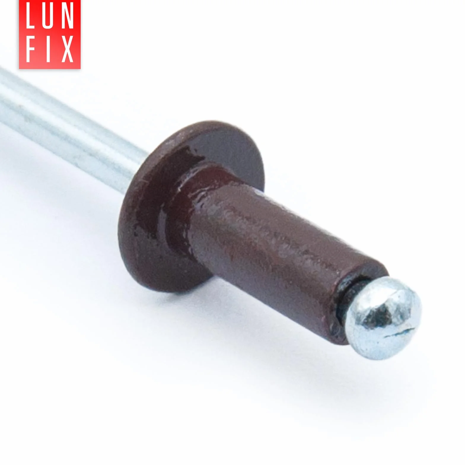 Rivetti ciechi in alluminio DIN 7337 4,8 x 10 mm RAL 8017 marrone cioccolato