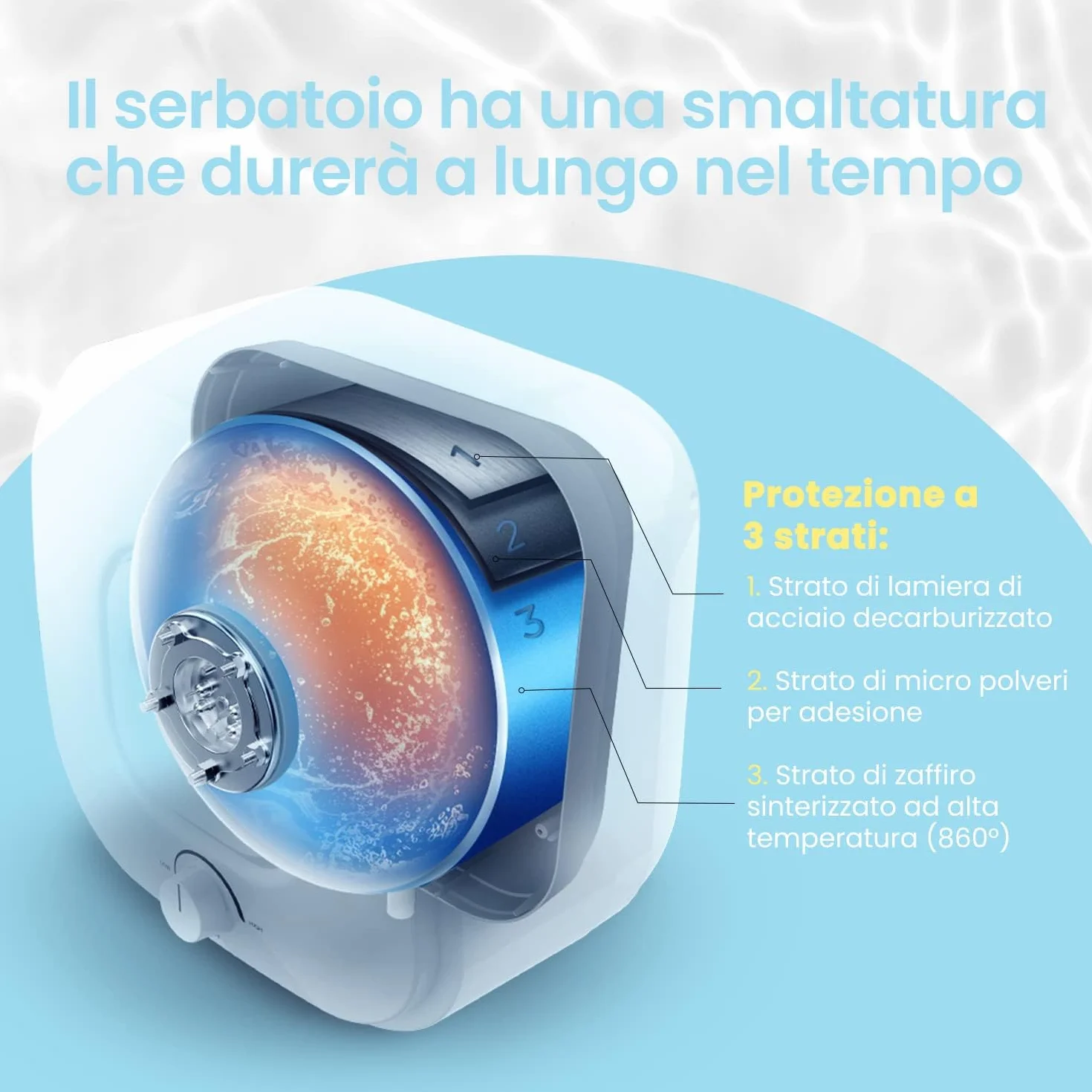Comfee' Scaldabagno Elettrico 10 Litri D10-15Veo Classe A, Sopra Lavello ad Accumulo - Leggero, Compatto Facile da Installare – Ideale per Piccole Utenze