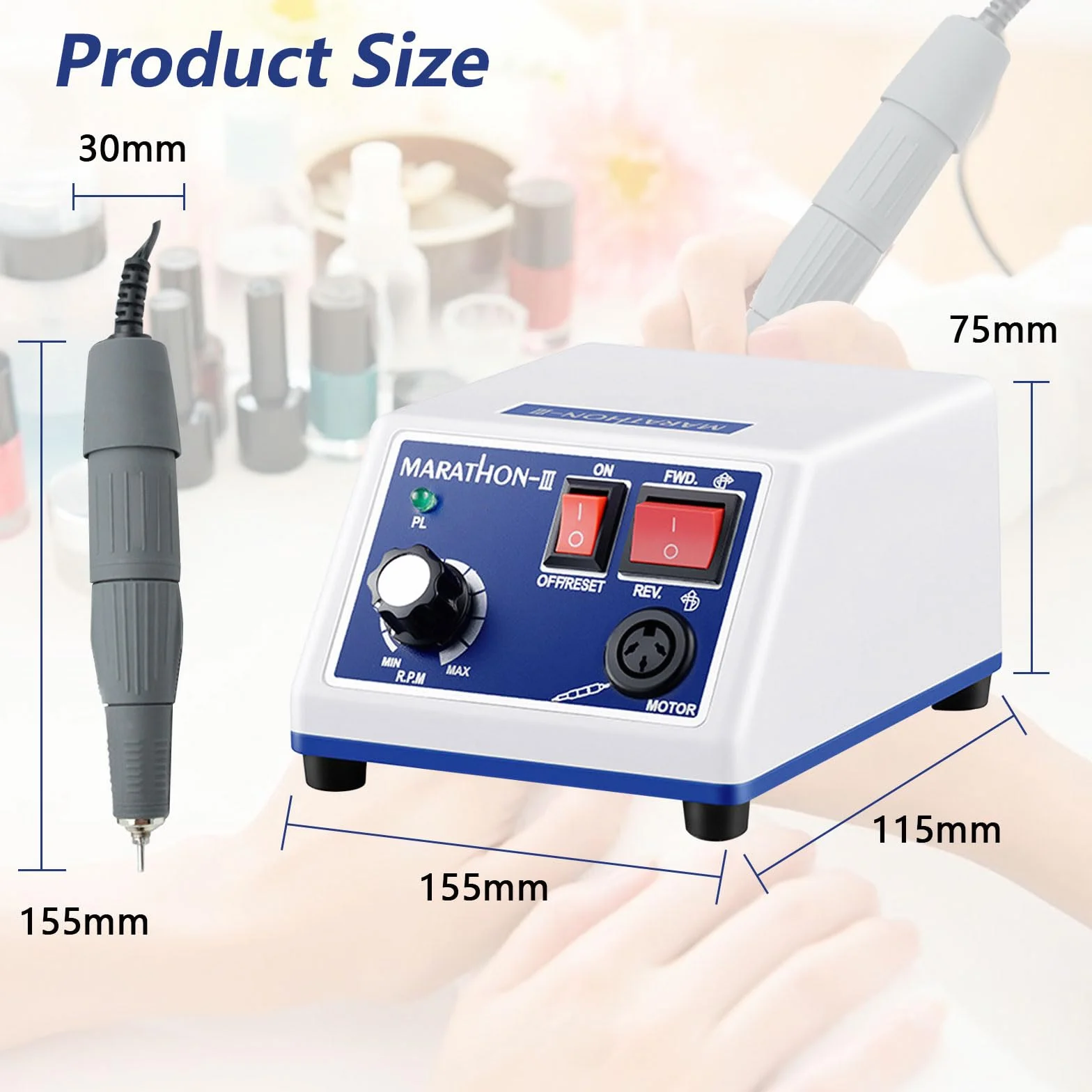 Micromotore Lucidatrice Da Laboratorio, 65 W, 220 V, 35.000 Giri/Min, Per Gioielli, Ceramica E Vetro