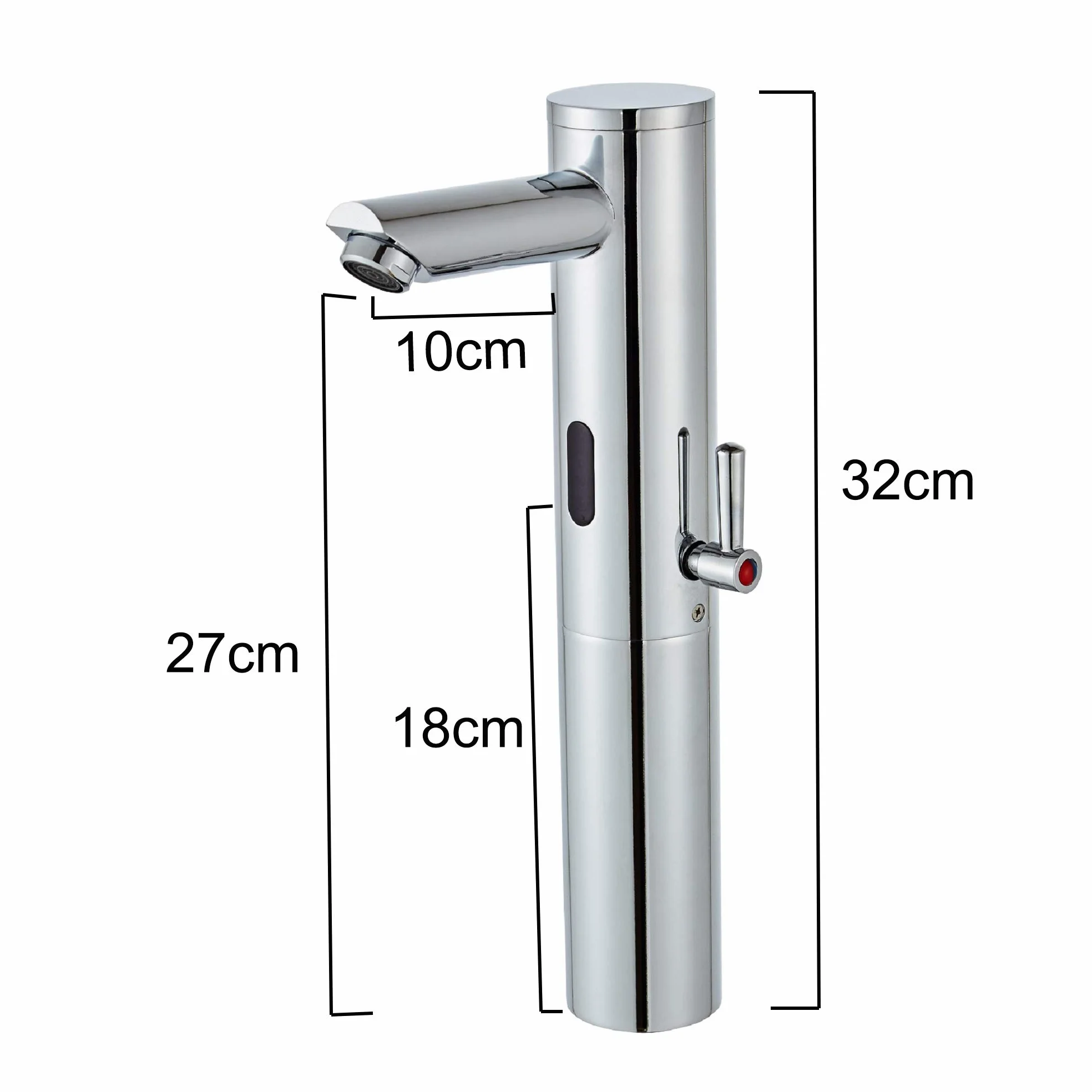 Gangang Rubinetto Touchless Automatico con Sensore a Infrarossi per Lavabo Alta Temperatura Acqua Calda e Fredda
