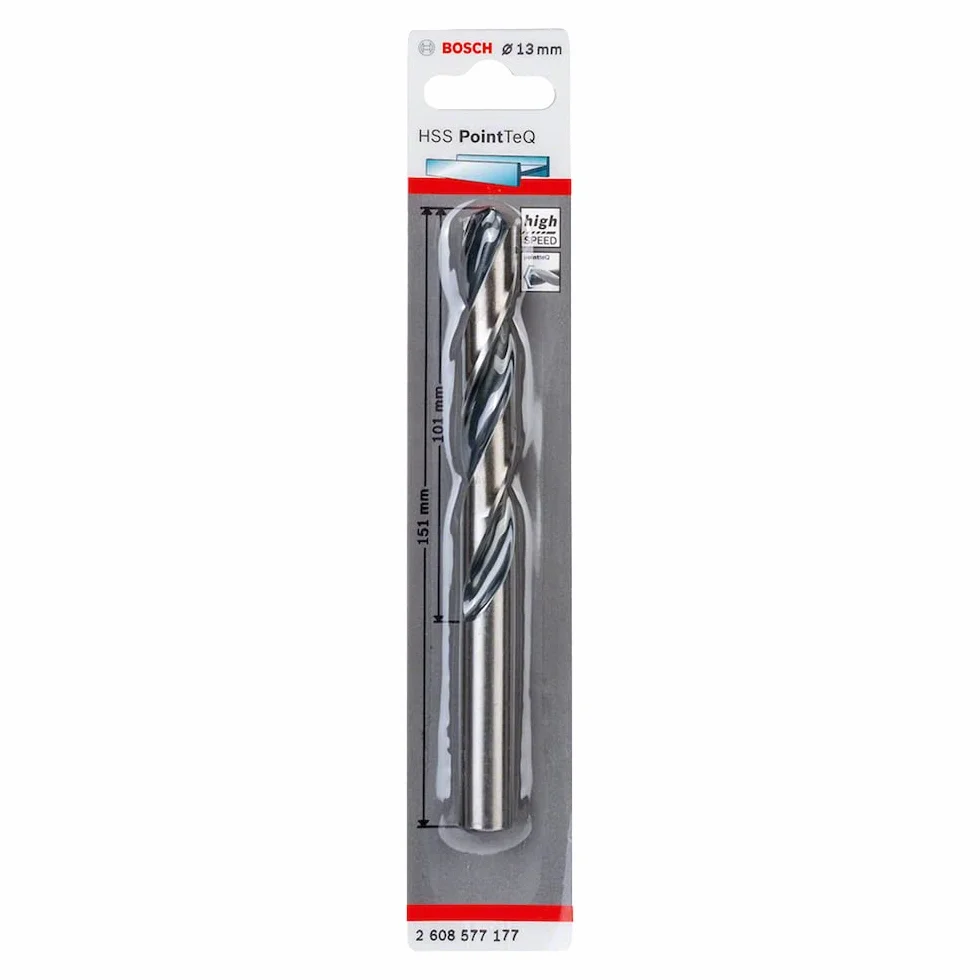 Bosch HSS PointTeQ Punta Elicoidale 13 x 101 x 151 mm Ø 13 mm per Metallo