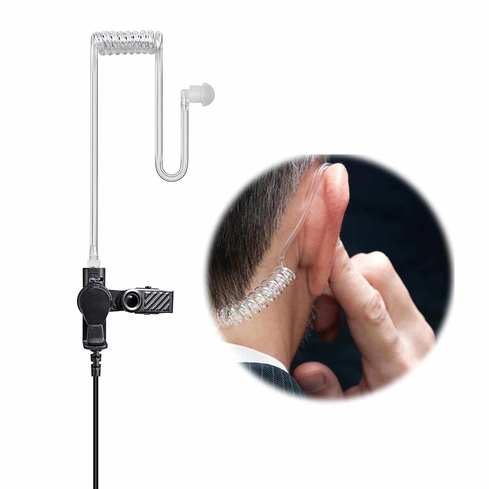 Auricolare con tubo acustico con microfono compatibile con Motorola DP3400 DP4400 DP4800 DGP4150 XiR-P8200 Xpr-6300 Radio bidirezionale multi-pin
