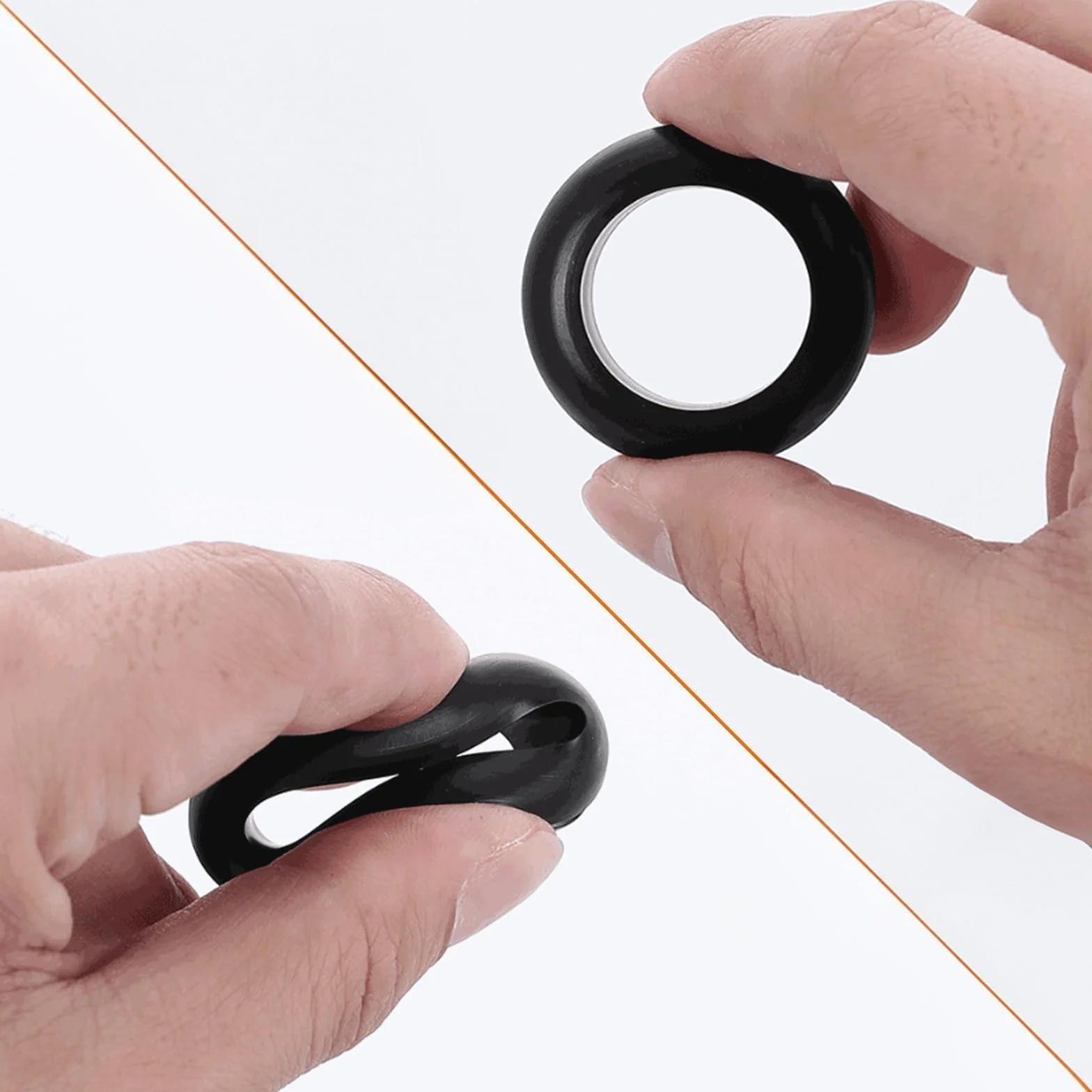 Gommino Passacavi in Gomma 10mm 40 Pezzi Nero per Proteggere Fili Cavi