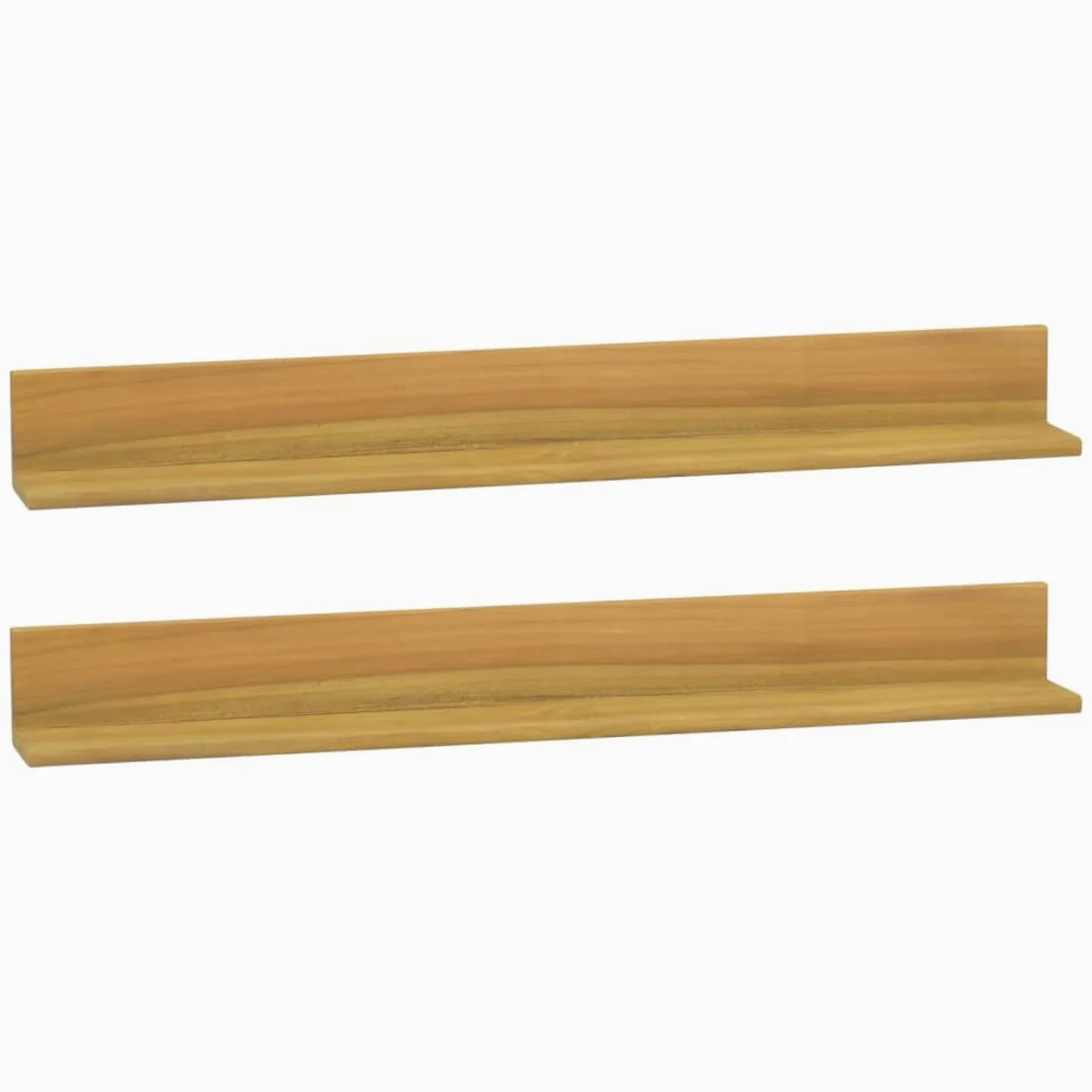 ZHOUMIN Mensole da Parete 2 pz 90x10x10 cm in Legno Massello di Teak,Mensola da Parete,Mensole da Muro,Mensole da Muro Design Moderne