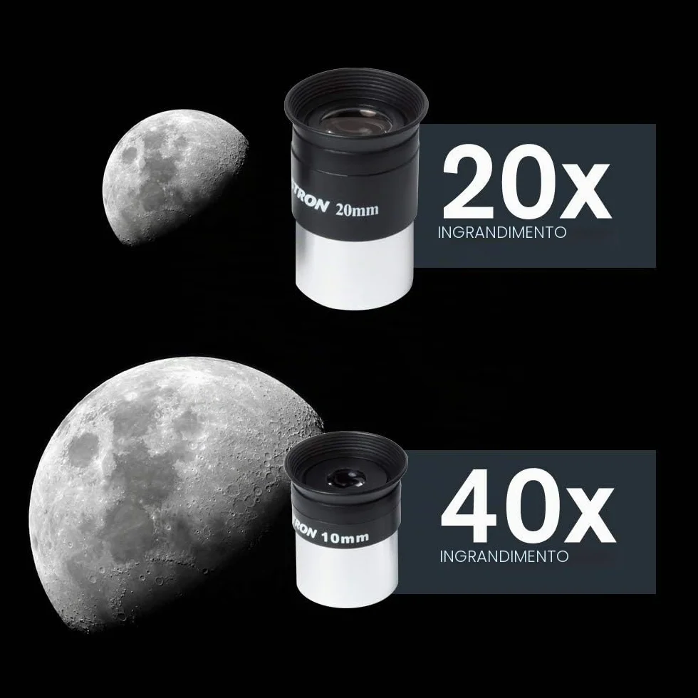 Celestron 21035-ADS Kit telescopio rifrattore da viaggio Scope 70 con zaino, nero (esclusiva Amazon con oculare aggiuntivo da 4 mm e lente di Barlow 3x)