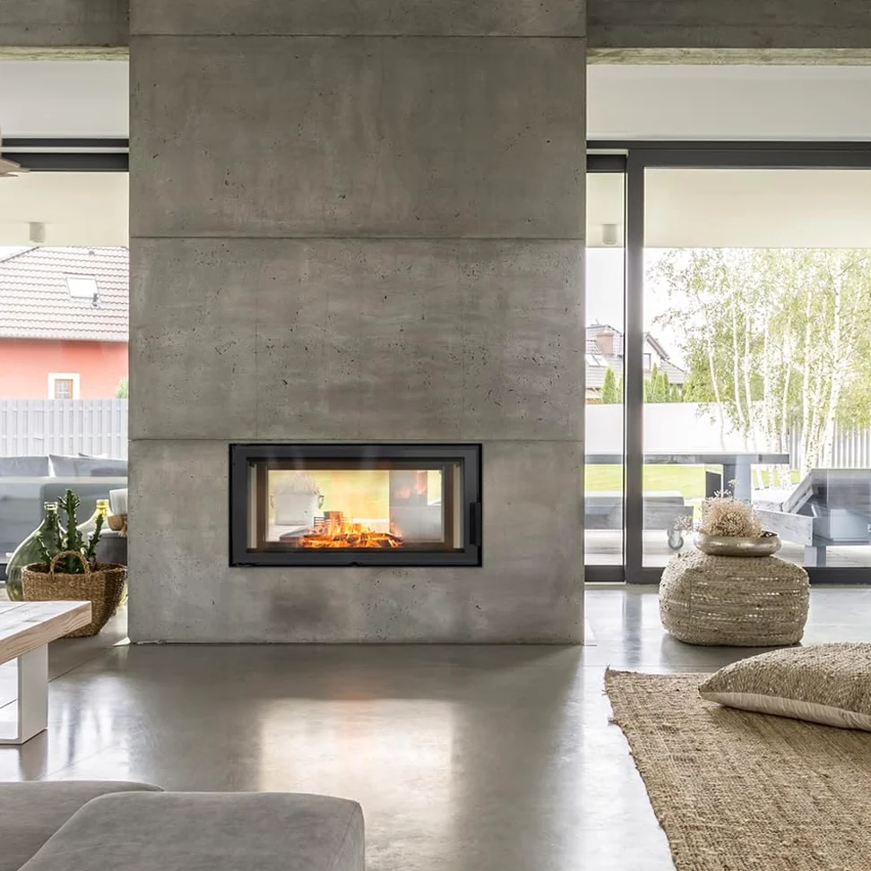 KRATKI Inserto per camino in acciaio a legna LUCY 16 kW Ø200 tunnel A+ 81 | Acciaio nero, efficienza 81%, classe A+. Ecodesign, BImSchV 2, Kratki PRO; per recupero calore.; combustione efficiente
