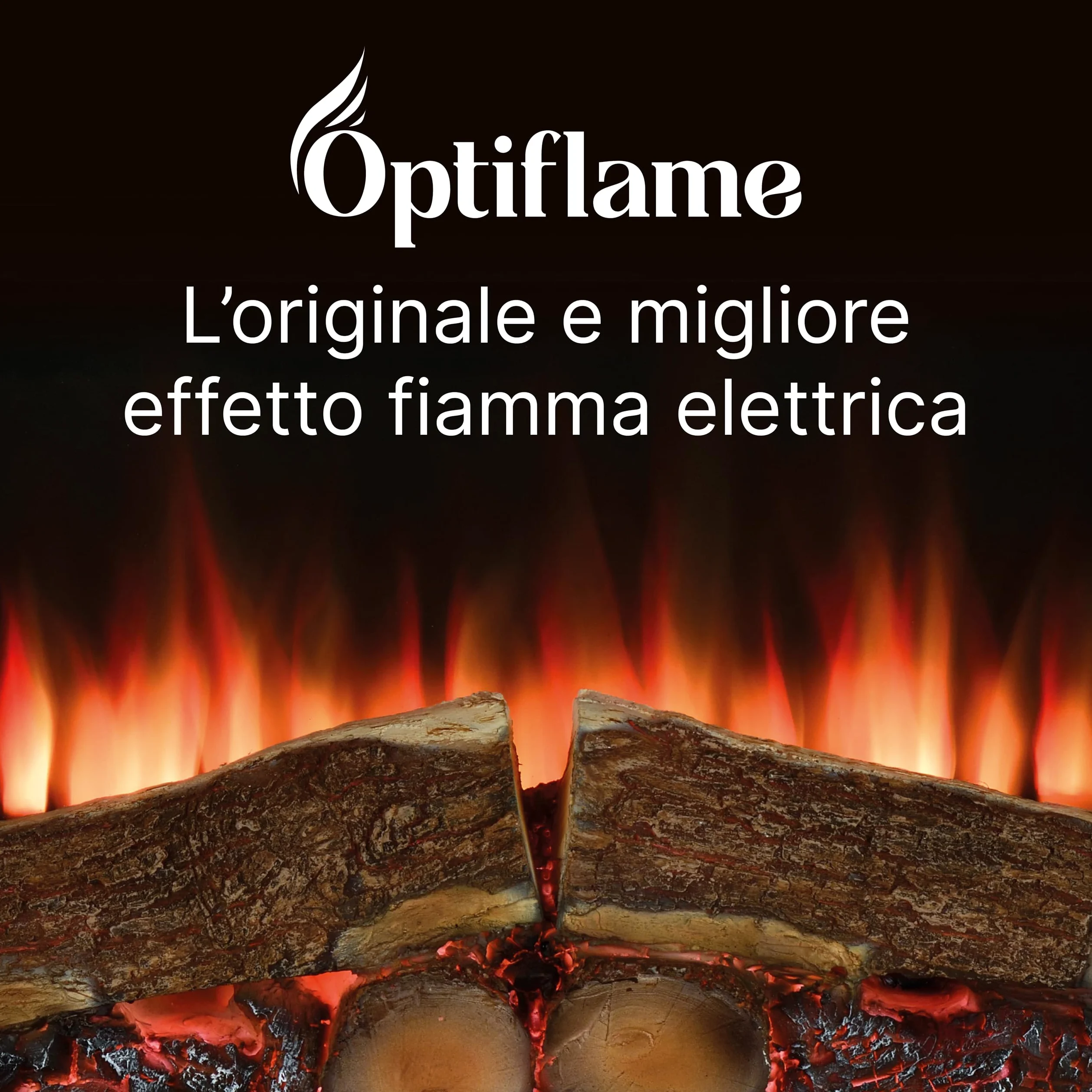 Dimplex Spark 28" Camino Elettrico da Incasso Camino Elettrico da Parete con Termoventilatore 2 kW Effetto Fiamma LED Optiflame, Velocità e Luminosità Regolabili Incluso Timer e Telecomando
