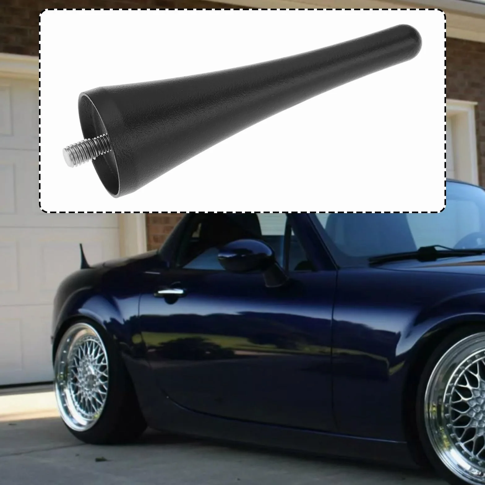 Antenna radio da 3,8 pollici in lega di alluminio compatibile con Mazda MX-5 Miata 06-22