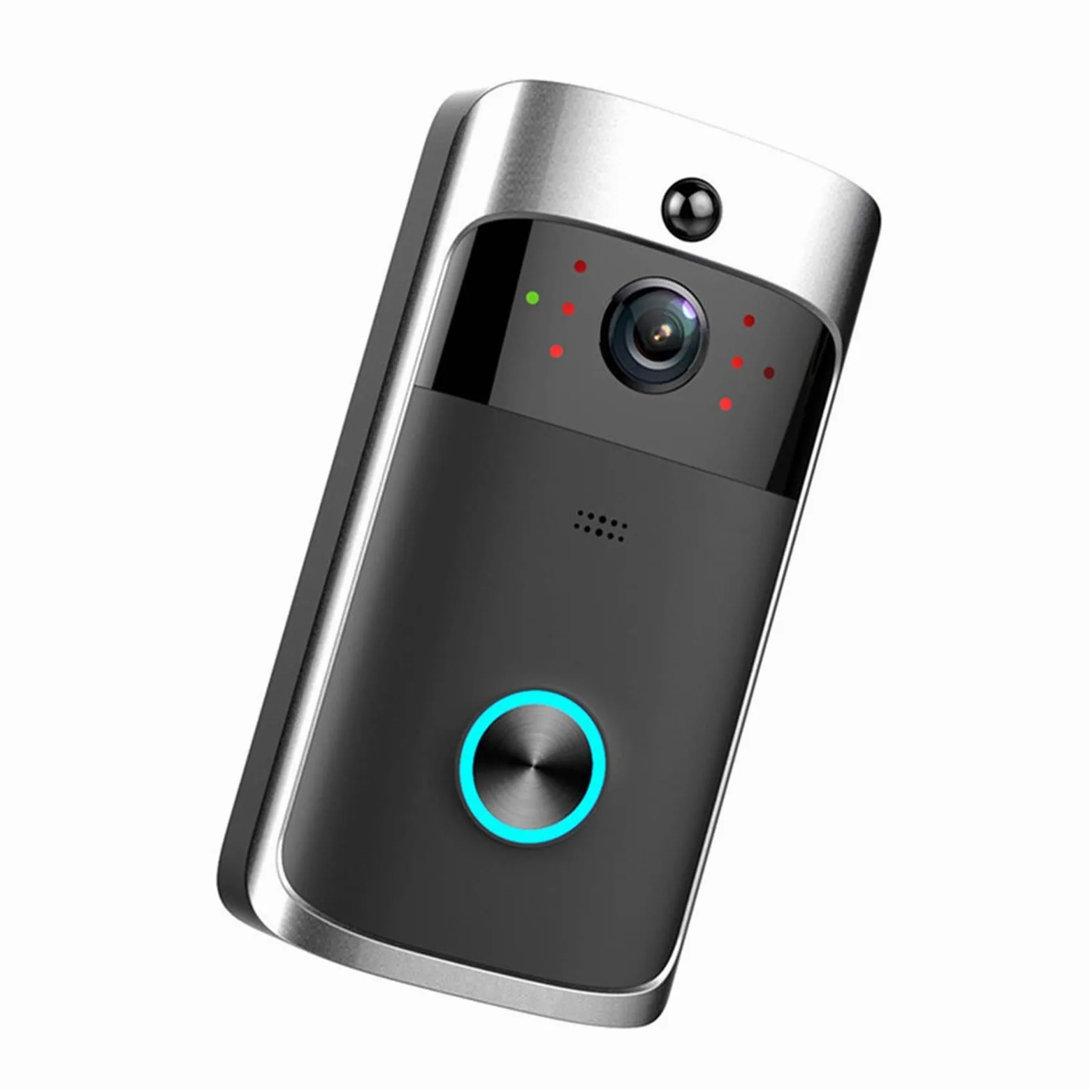 Videocamera per Campanello, Wireless Smart Campanello Visione notturna 1080P Videocitofono vocale Campanello PIR Rilevazione movimento Telecamera for telefono porta di sicurezza ,Allarme Casa,Citofono