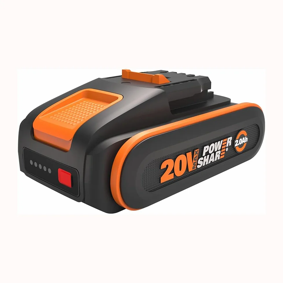 WORX WA3639 PowerShare 20V 2.0Ah batteria agli ioni di litio con indicatore di carica