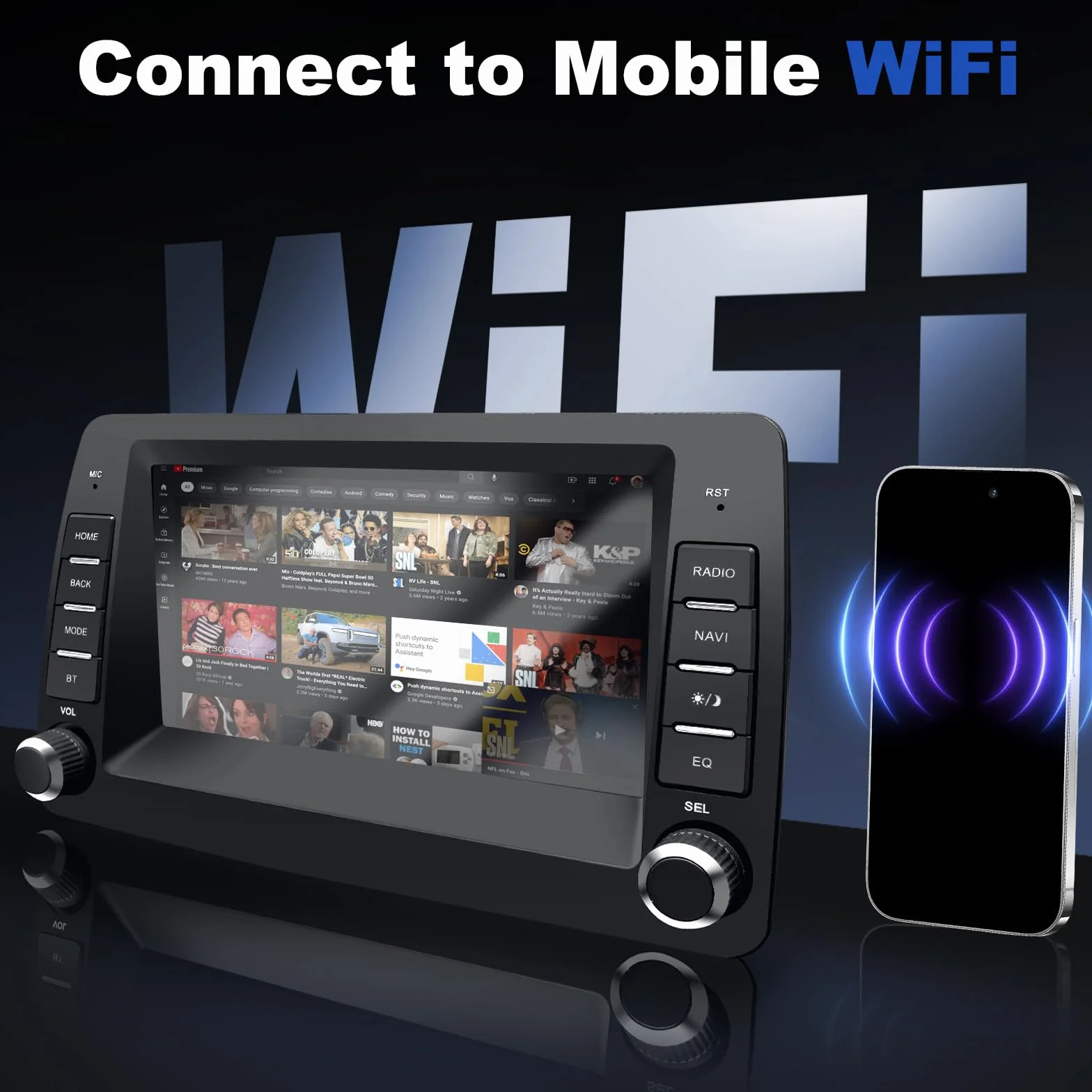Autoradio per Fiat Panda 169 (2003-2012) con Android Auto e CarPlay Wireless, RDS Car Radio Android Stereo con Telecamera Retromarcia/Mic/CANbus BOX/App Store 2G+32G