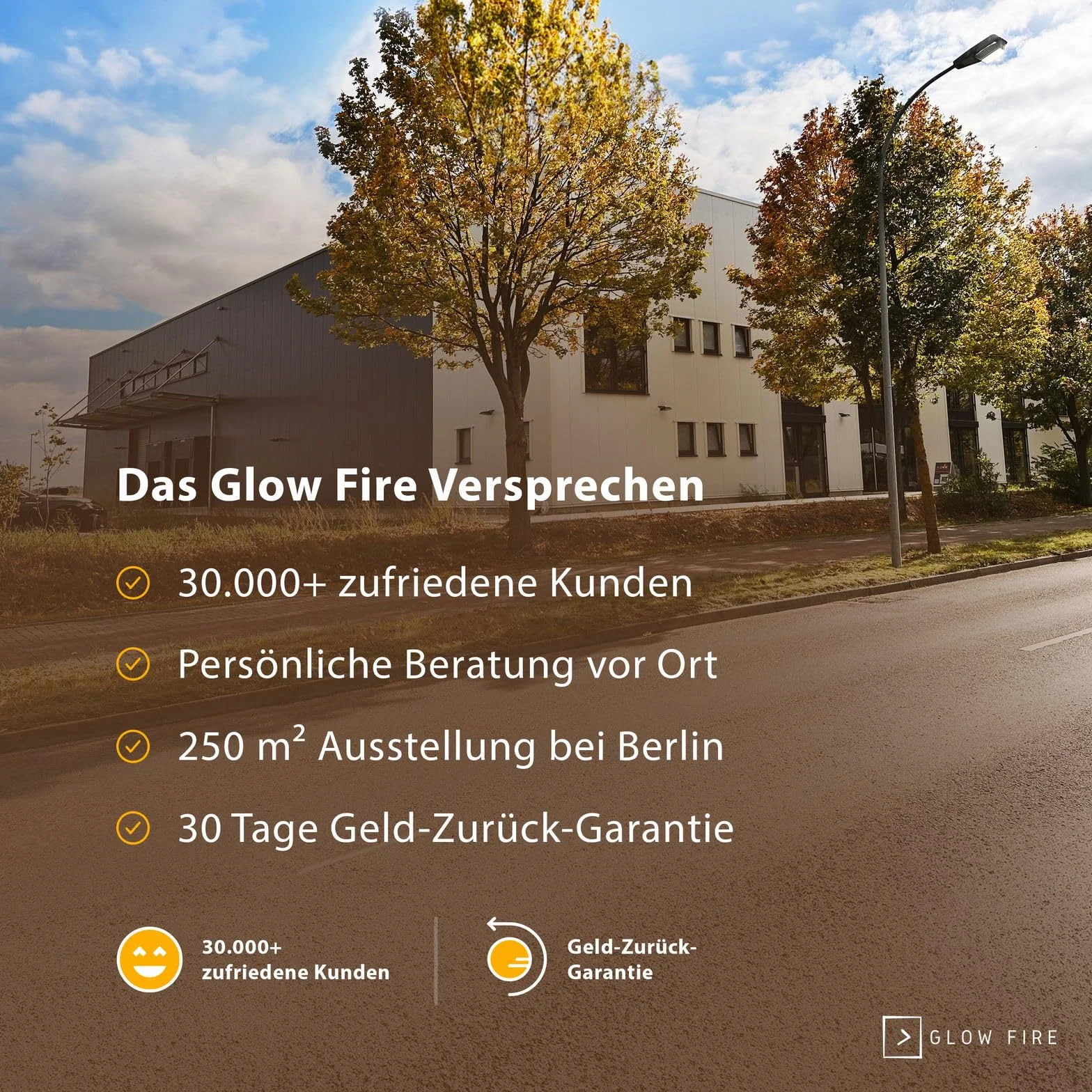 GLOW FIRE Camino elettrico Core 127 LED 3D, 1800 W, 127x35x12 cm, parete, controllo app
