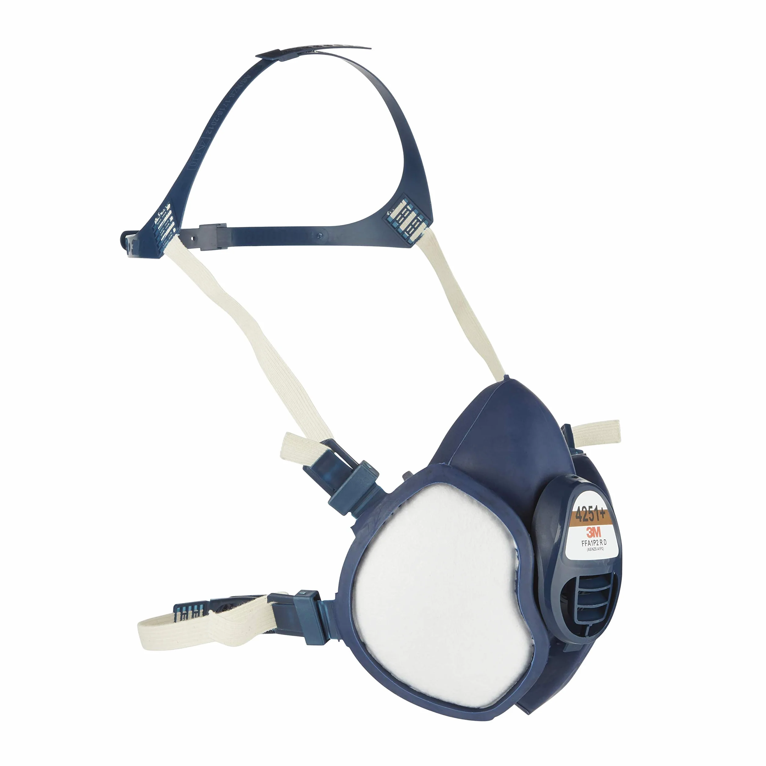 3M Semimaschera Senza Manutenzione 4251 plus Filtri FFA1P2 R D Bianco 1 Unità