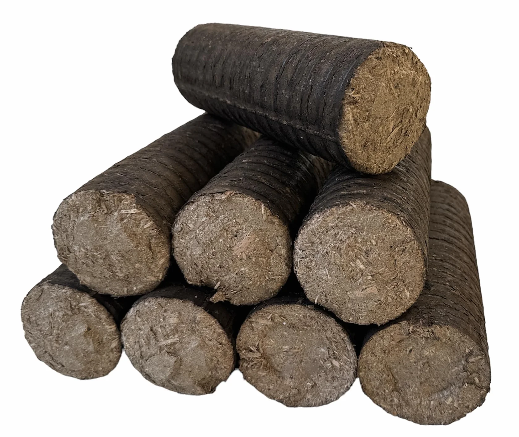 Tronchetti in Legno Pressato 100% Faggio e Rovere 10 Kg Biocombustibile per Caminetti e Stufe