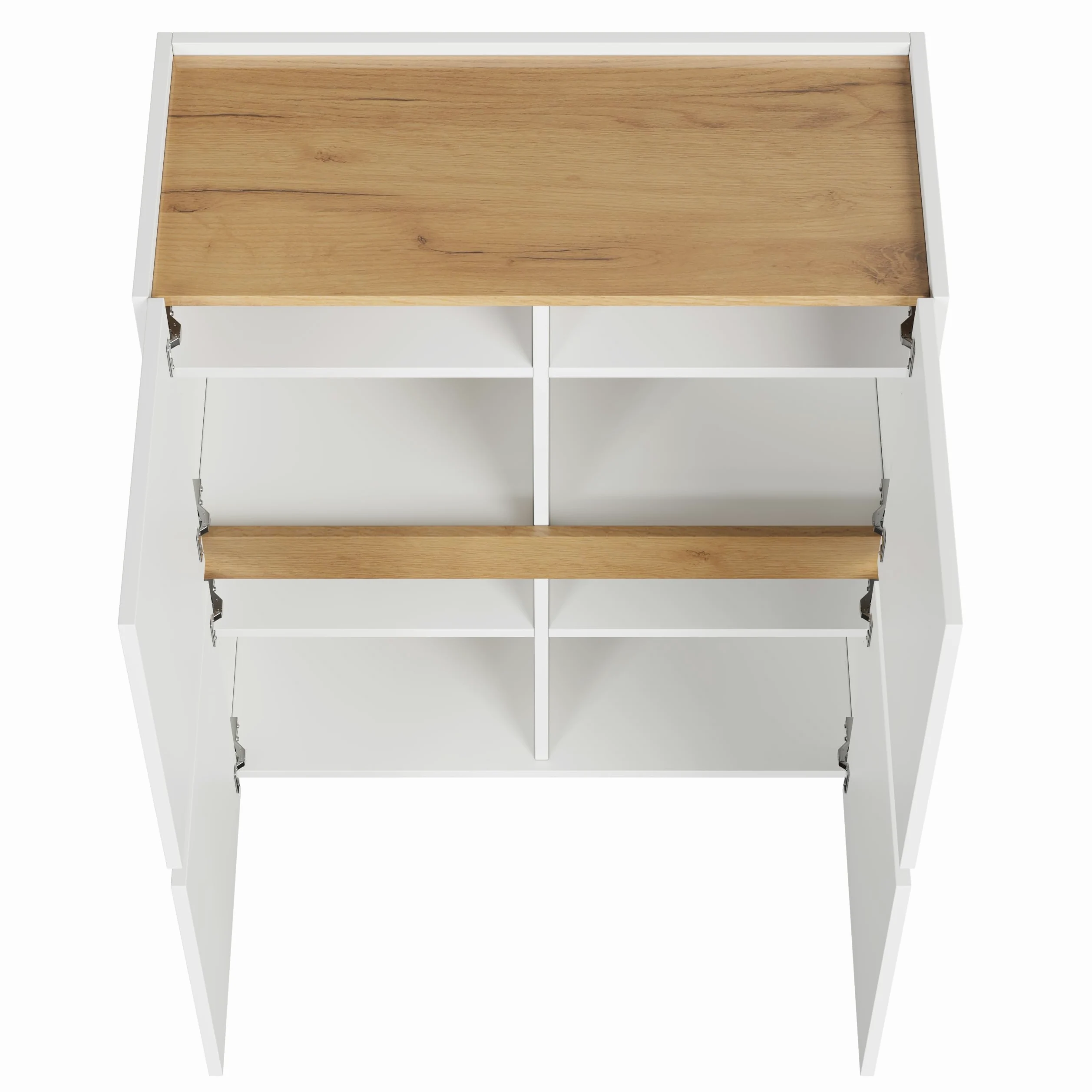 Armadietto alto, 90 x 40 x 110 cm, ripiani regolabili, credenza, armadietto moderno, cassettiera, armadio alto