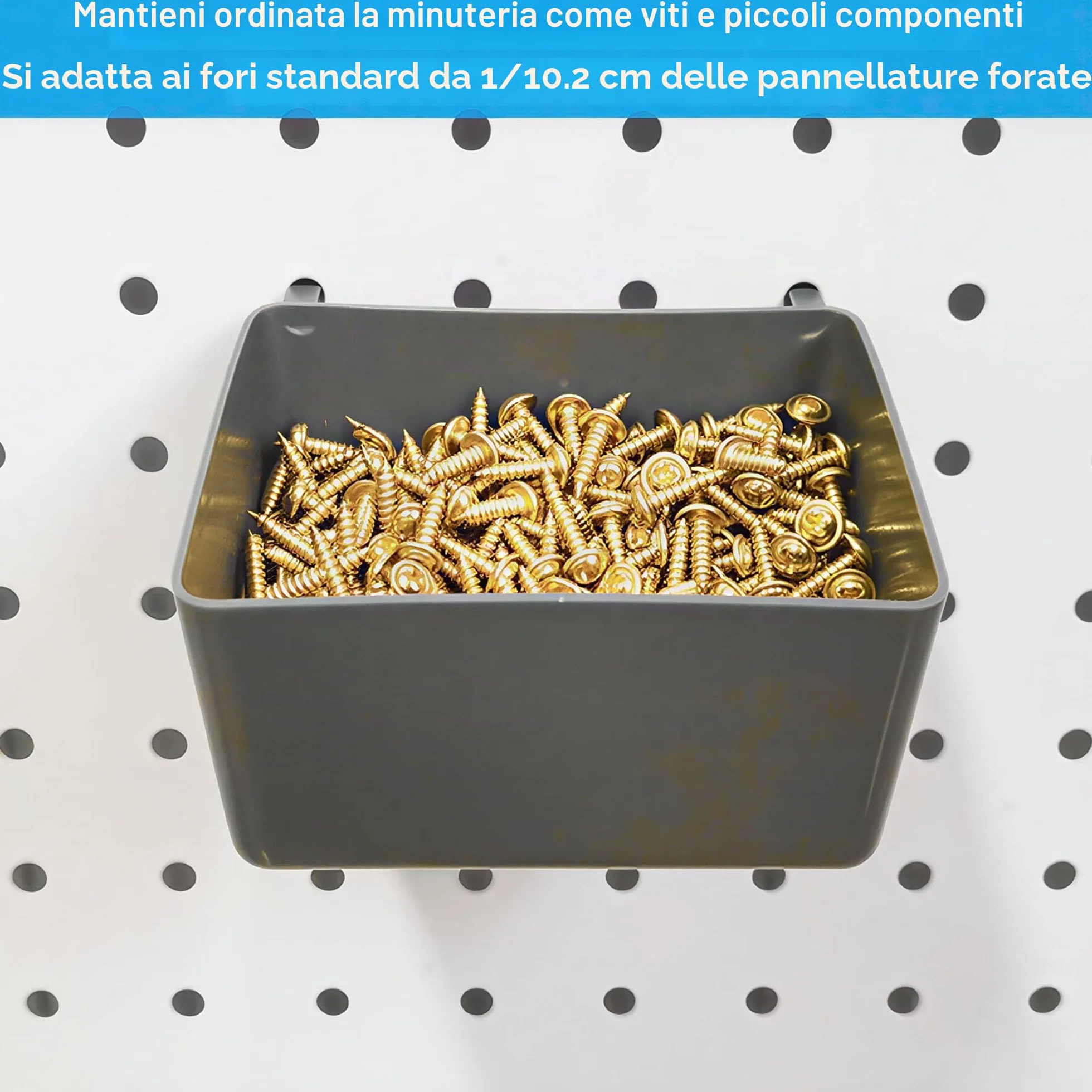 Frimoony Confezione di ganci per pannelli forati assortiti, 140 pezzi