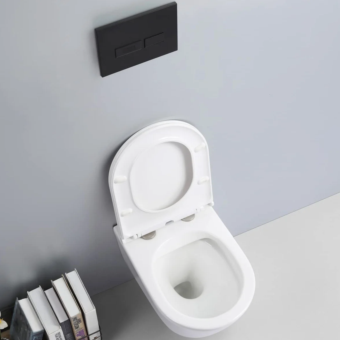 Set coppia sanitari vaso rimless e bidet sospesi WOLLY soft-close