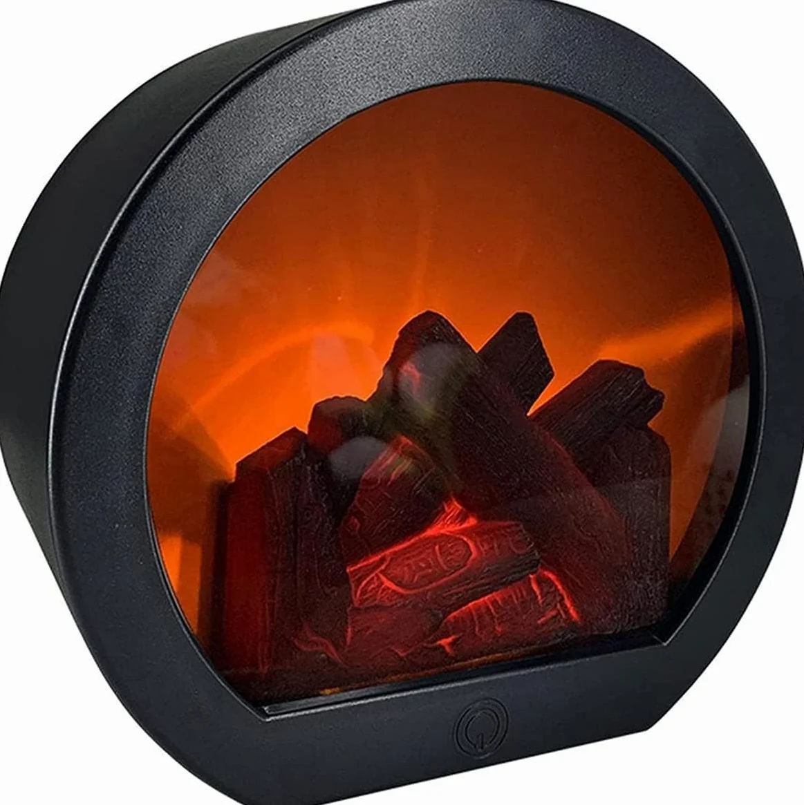 Caminetto Elettrico con Effetto Fiamma LED, Lampada Alimentata Batteria Fuochi Elettrici da Terra, Caminetto, Bruciatore Elettrico per Ceppi, Decorazioni per La Casa B