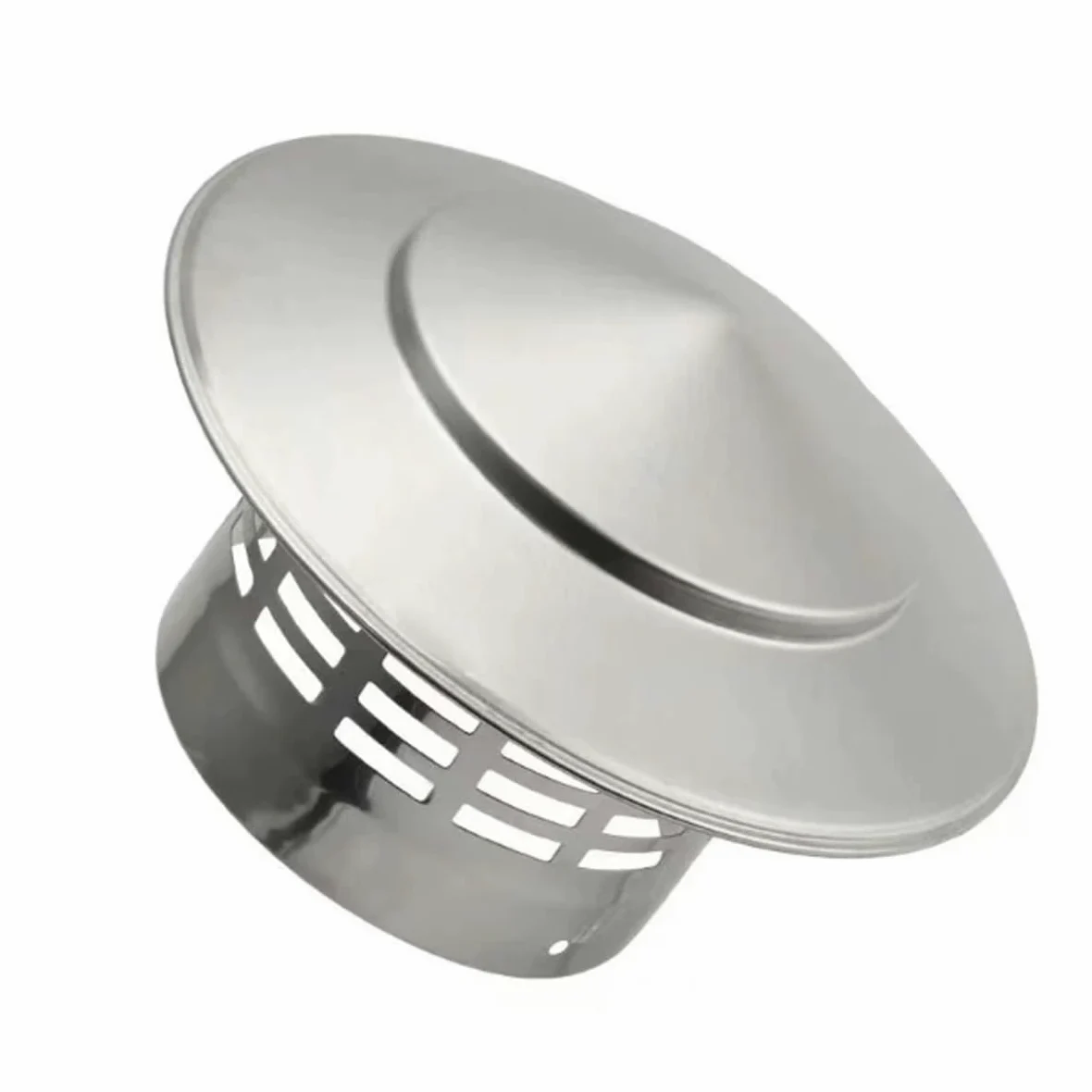 Comignolo per Camino Tetto Acciaio Inox 304 Terminale di Ventilazione Esterno Estrattore d'Aria con Rete Anti Insetti(6.3″(160mm))