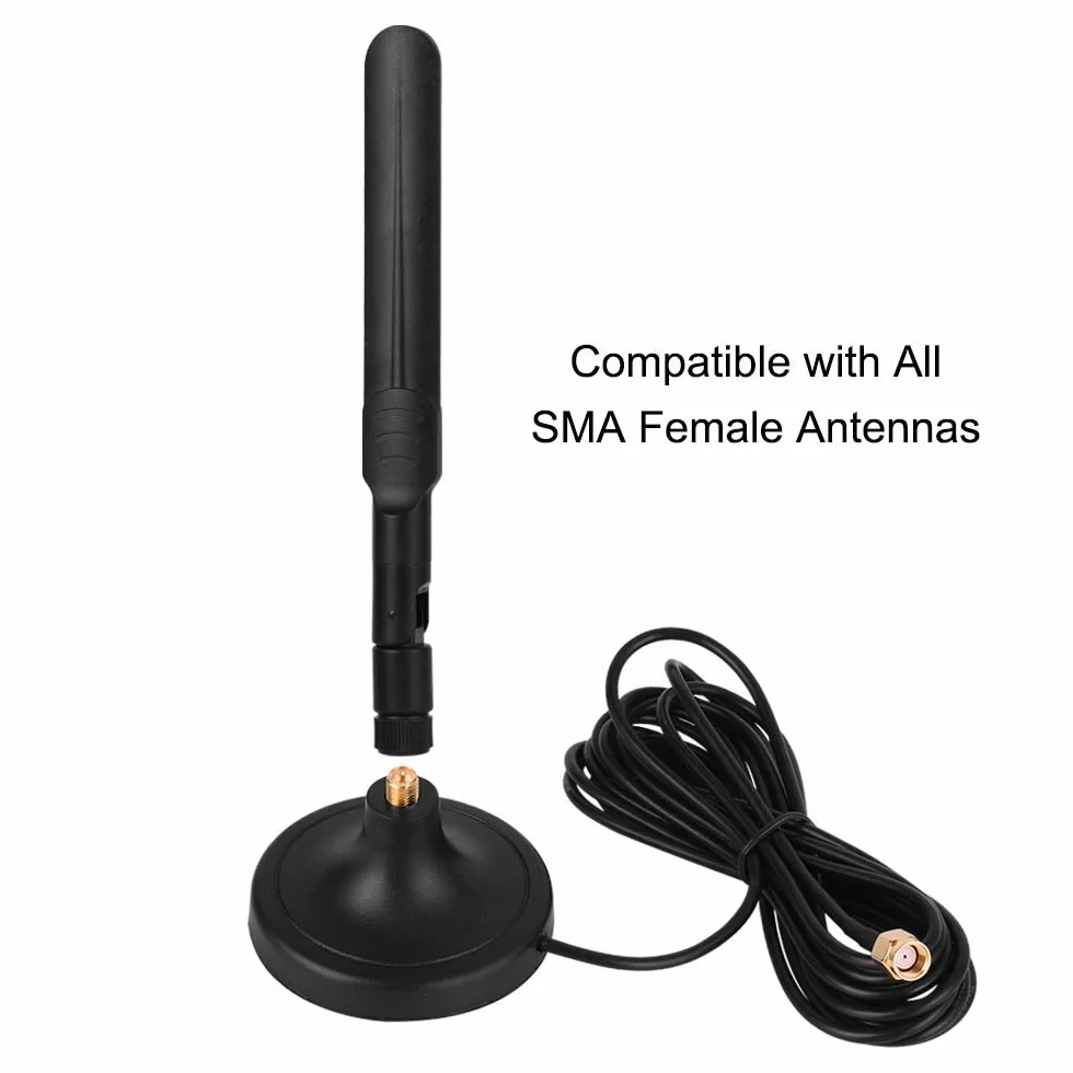Cavo SMA Prolunga Antenna 3M, Maschio a Femmina RG174 Coassiale per Modem Router Cellulare 2G 3G 4G LTE WiFi