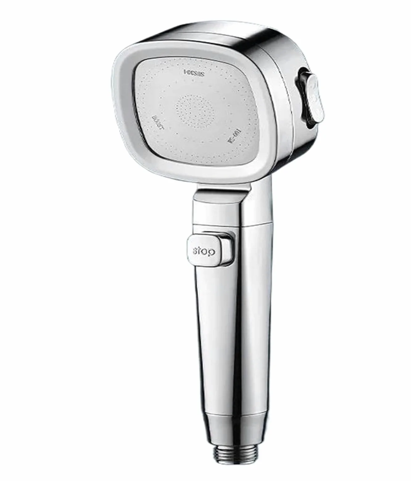 Soffione doccia ad alta pressione con risparmio idrico, 3 modalità di soffione doccia regolabili(Silver 3pcs set)