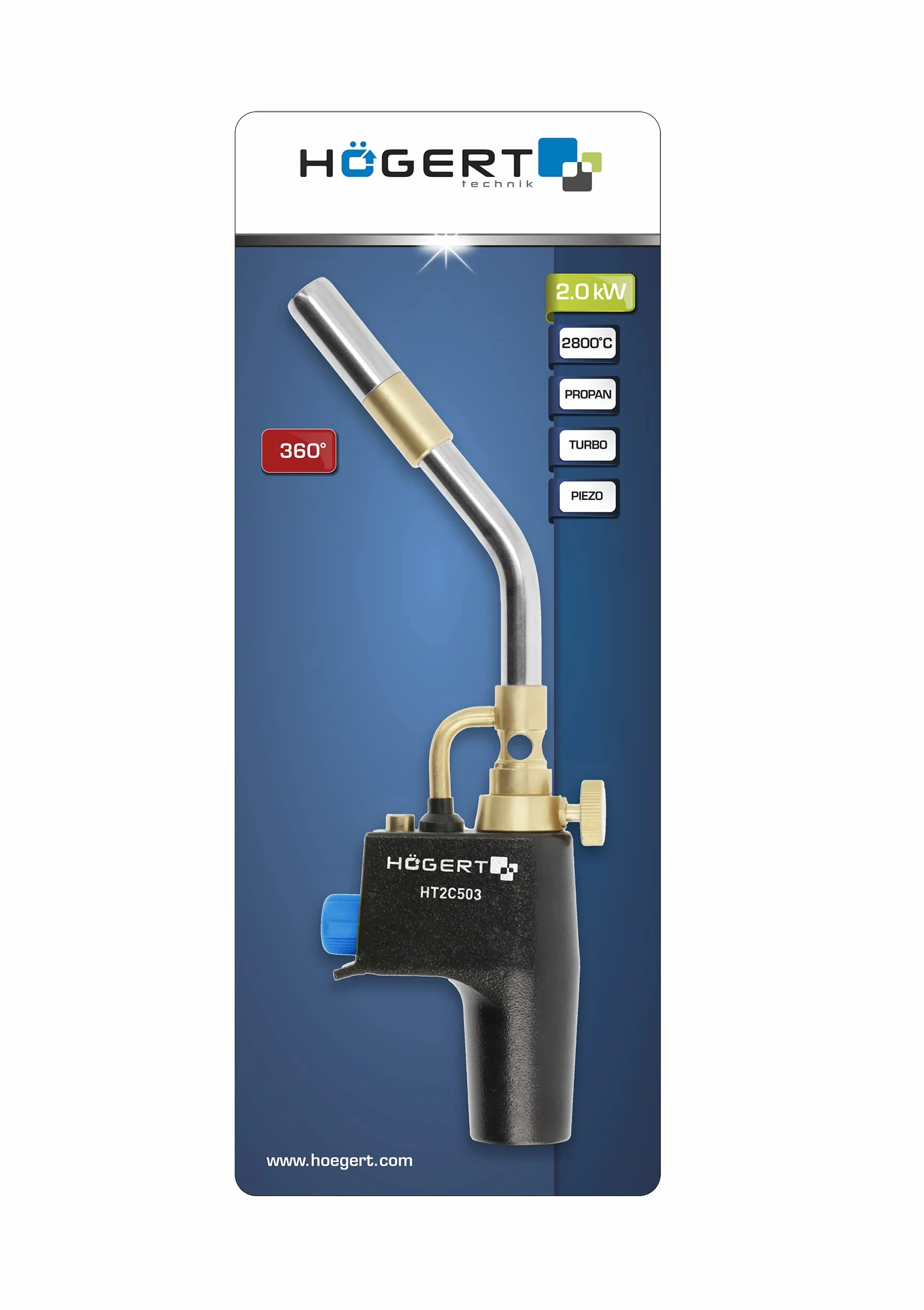 Högert Technik Turbo propan gas torch Bruciatore a gas turbo professionale