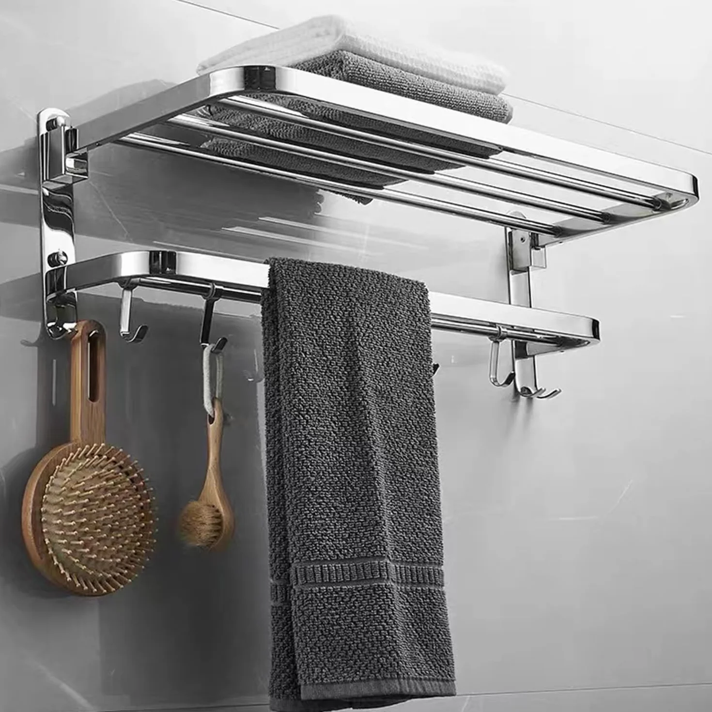 Porta asciugamani bagno adesivo senza forare set completo