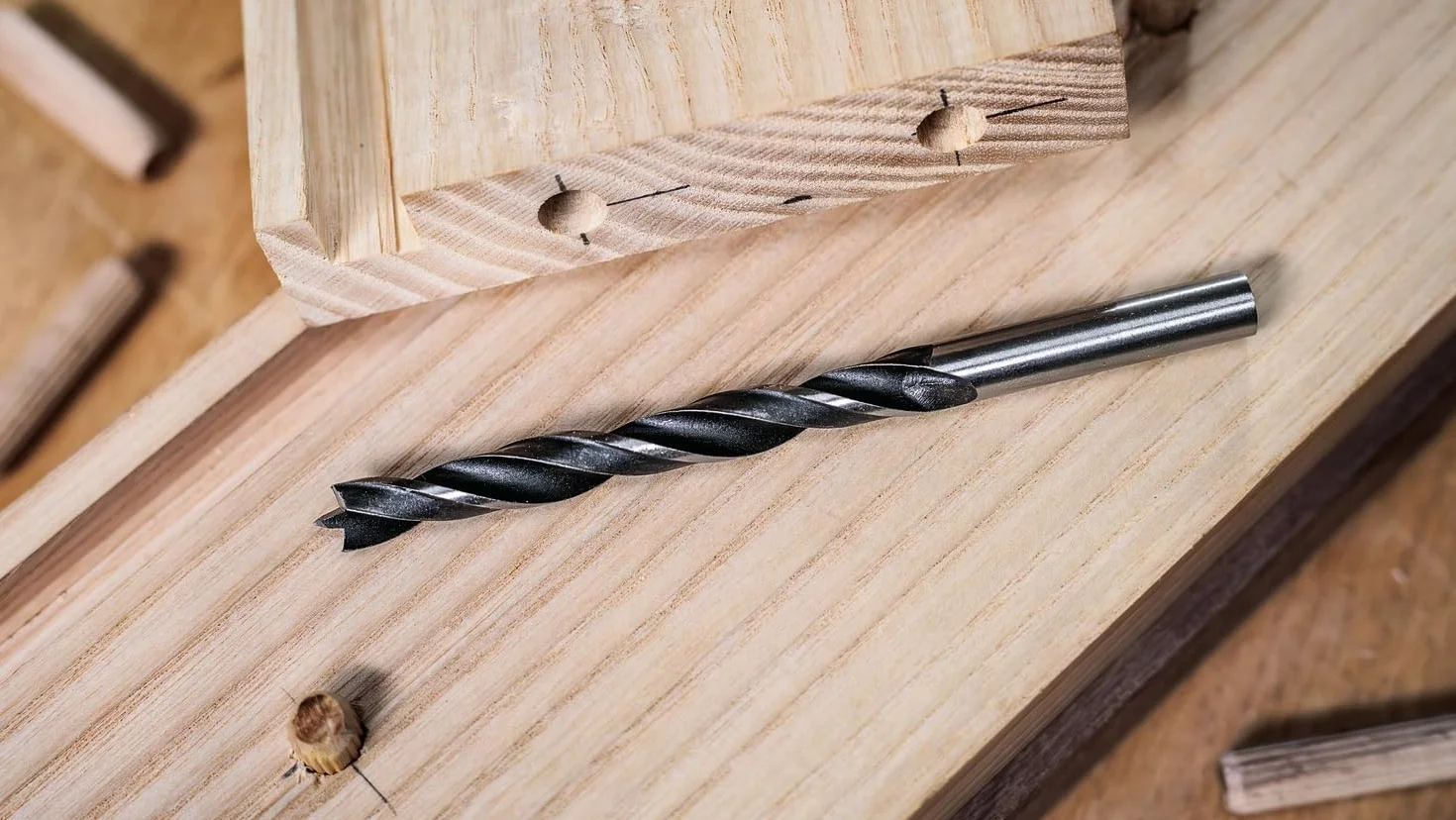 Bosch 8x Set punte elicoidali per legno PRO Wood Ø 3-10 mm Professional Accessorio Trapano
