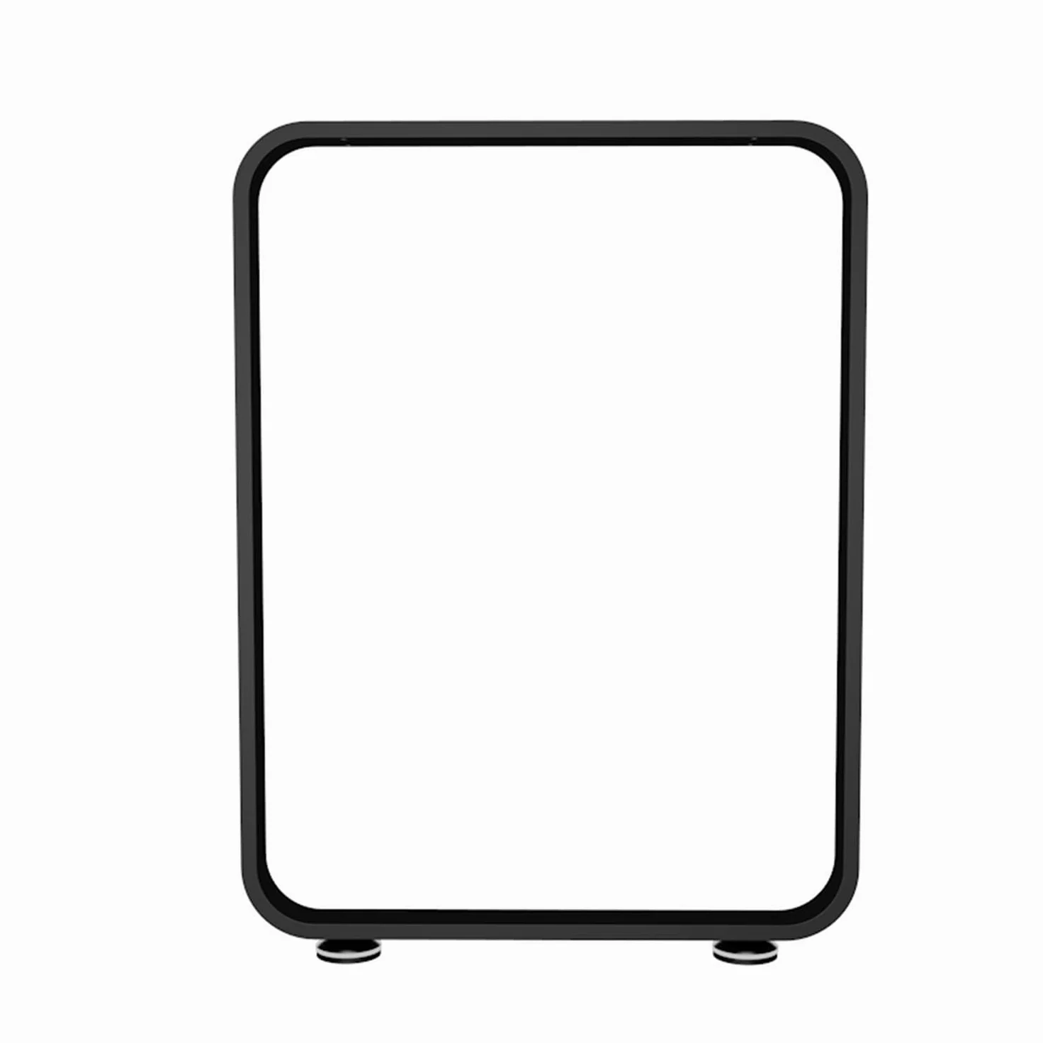 Gambe da tavolo in metallo rustiche Heavy-Du, 72,5 cm, tubo quadrato in ferro per cene, bar per la colazione e fai da te, capacità di carico 150 kg, colore nero (65 x 72,5 cm)