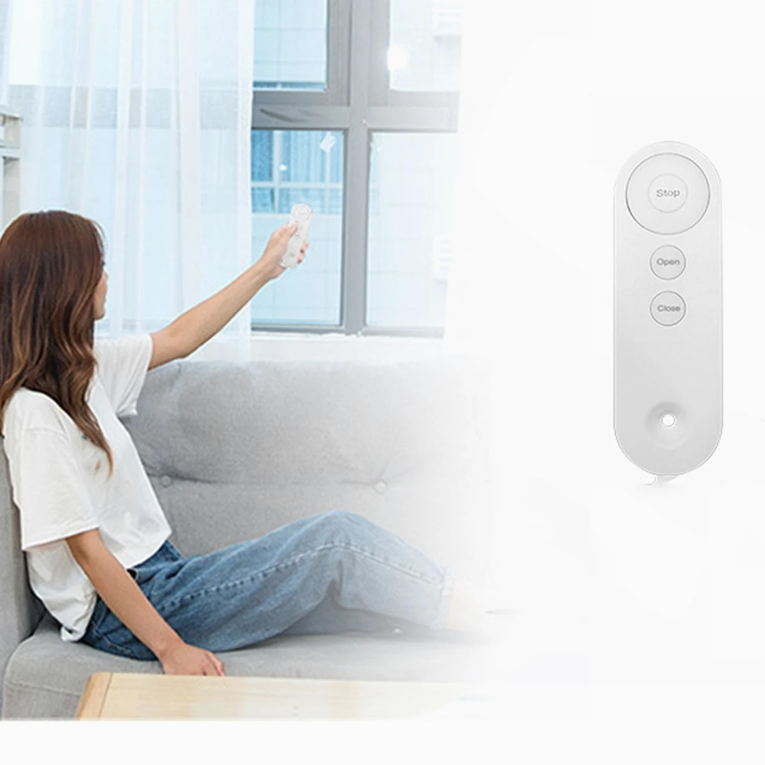 Electric Remote Control Smart Curtain Opener for Bedroom Living Room