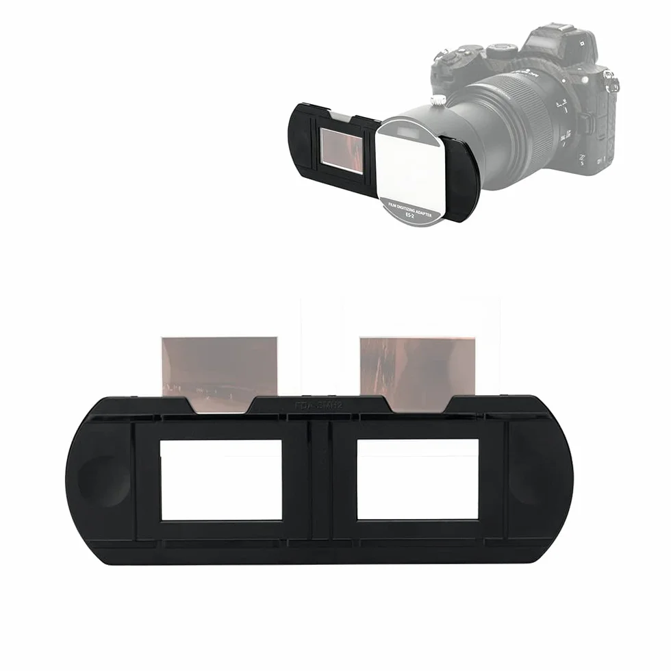 JJC FH-5 Set di 2 staffe scorrevoli da 35 mm per Nikon ES-2, adattatore per pellicole e altre diapositive, accessori fotocopiatrici