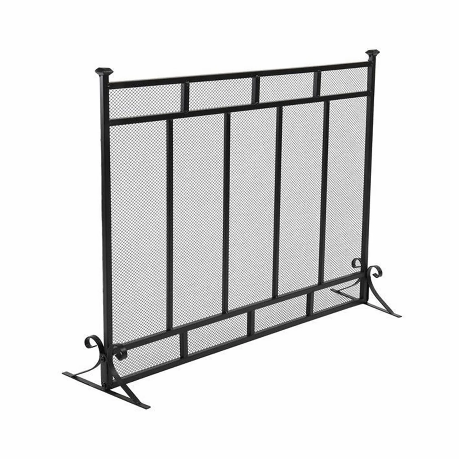 Schermi per Caminetti di Guardia Schermo for camino Griglia verticale Decorativo in rete di ferro Gruppo schermo for camino Copertura for camino grande e solida Accessori per Caminetti in Rete Decorat