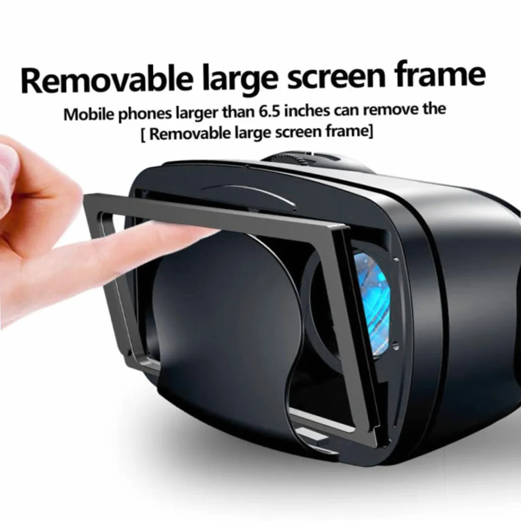 Occhiali per cuffie VR Schermo intero 3D Realtà virtuale grandangolare visiva VRG Pro per giochi di film per smartphone