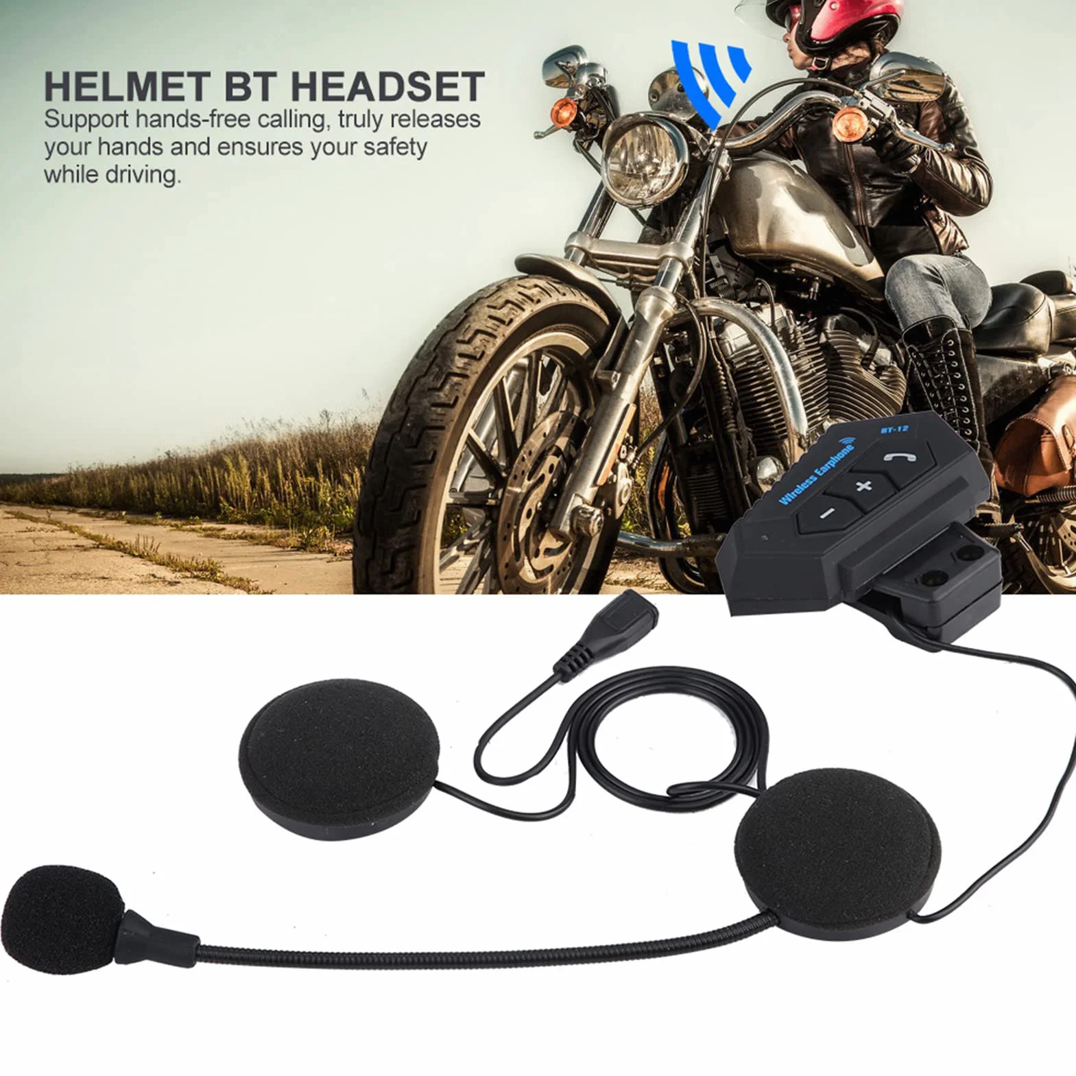 Ejoyous Affioraggio del Casco Motociclistico, Casco Motociclistico BT BT Affari del Casco Motociclistico 4.1 Hi-Fi Sound Suono