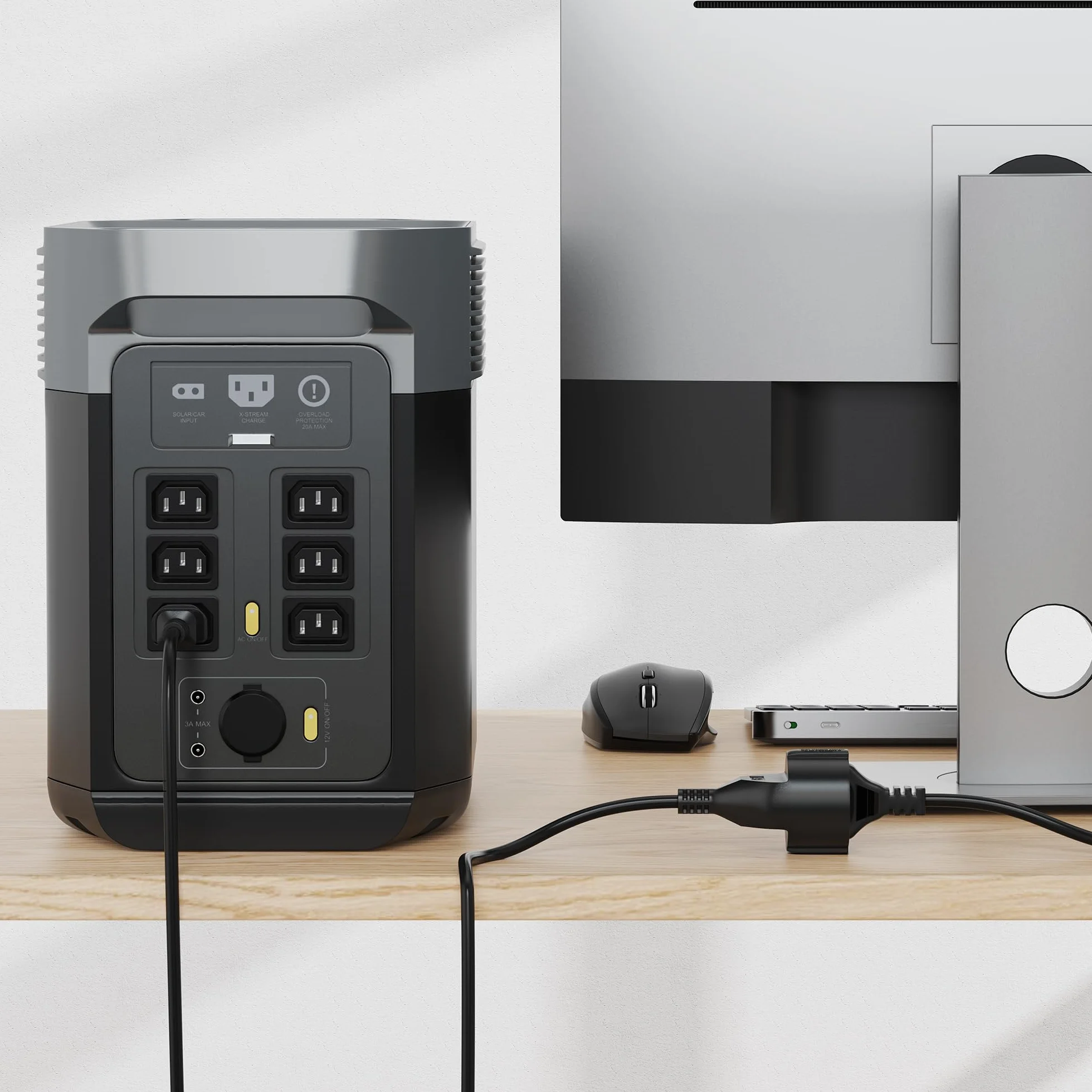 sonero adattatore cavo UPS, cavo di alimentazione da C14 a CEE7, 3 pin, 1,00m, robusto cavo per alimentatore, computer, workstation, sistemi di sicurezza, monitor, spina di rete, nero