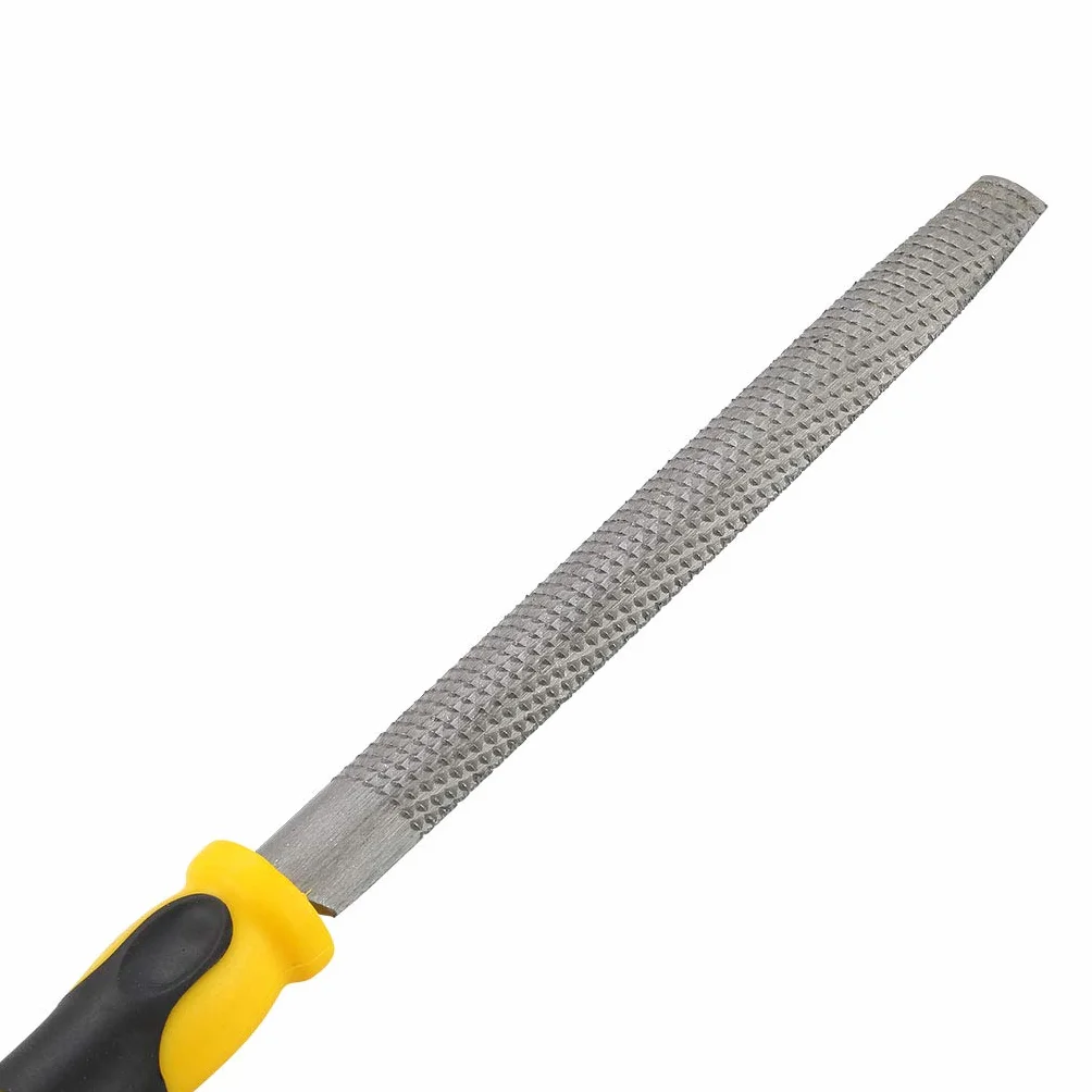 Rhino 43182 Grattugia 1/2 a mezza tonda per legno 200 mm manico ergonomico bimateriale