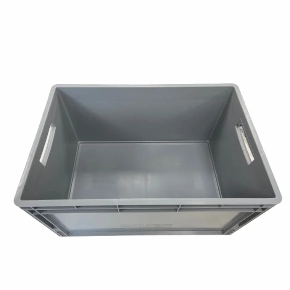 Contenitori impilabili in plastica 66 litri 60 x 40 x 32 cm grigio