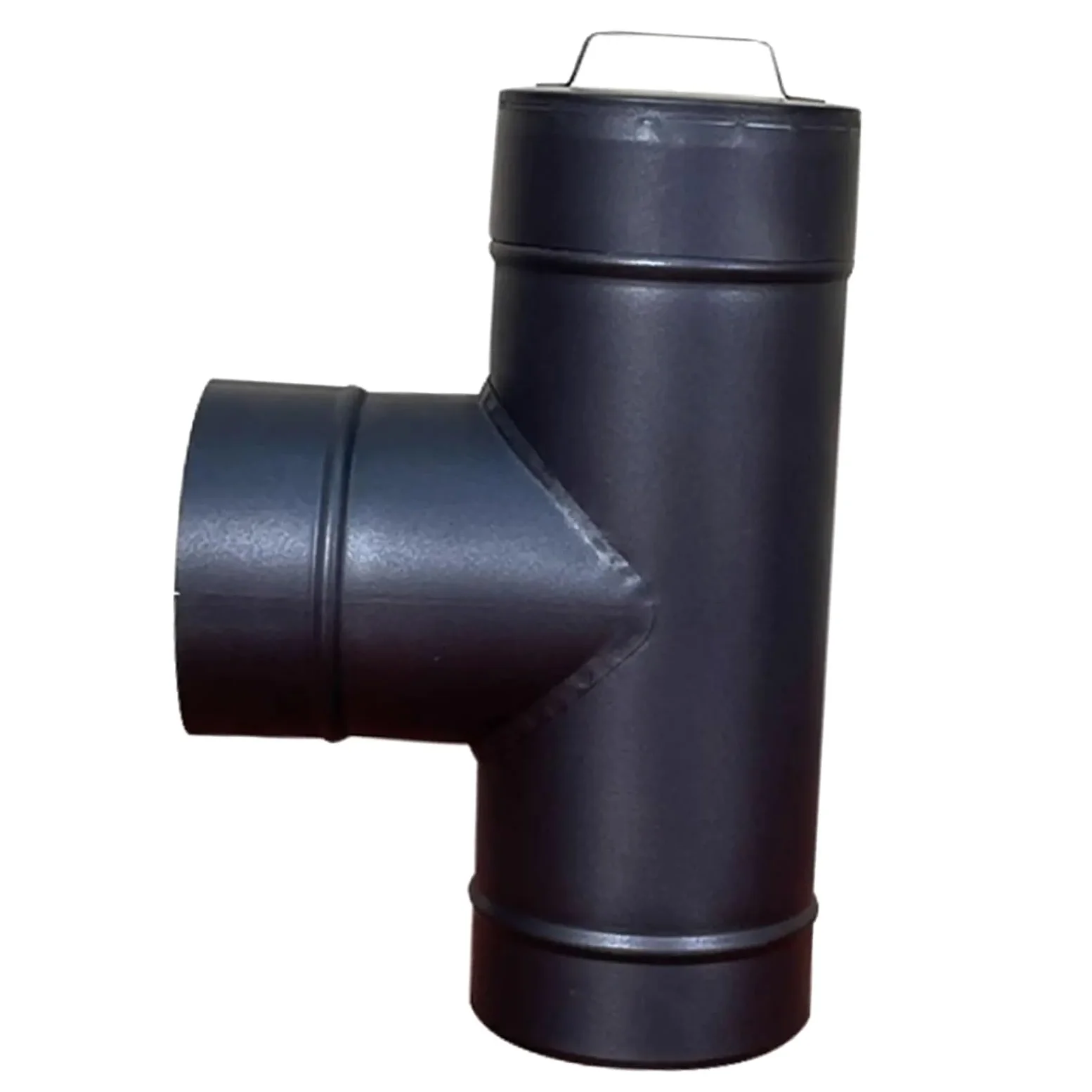 Tubo per Stufa Tubo da Stufa for Tende Calda Stufa Dia.150mm Camino Camino Tubo di Ricambio Tubo di Scarico Tee for Forno Esterno Riscaldatore Invernale