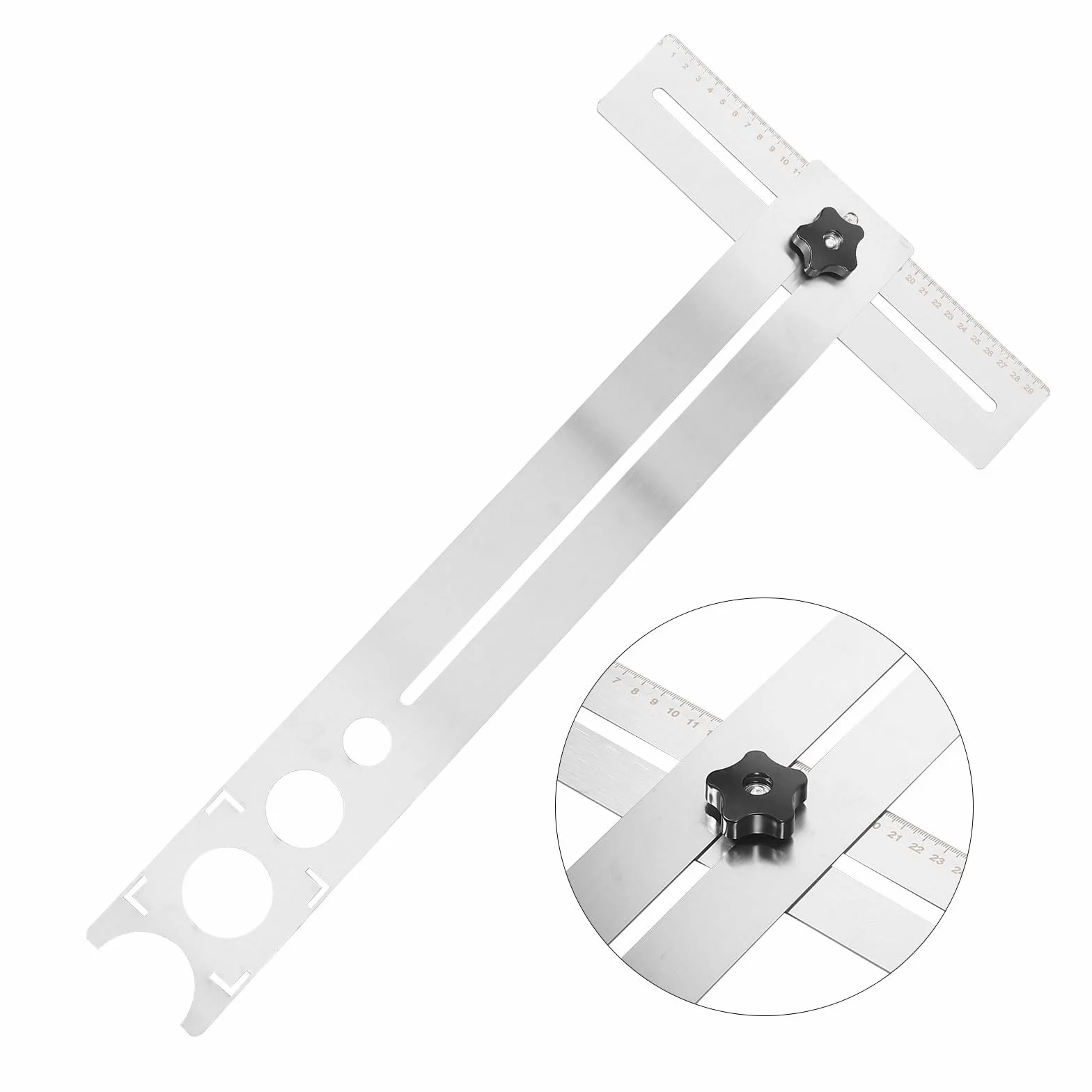 Righello da 60 cm in acciaio inox per fori piastrelle ceramica marmo vetro