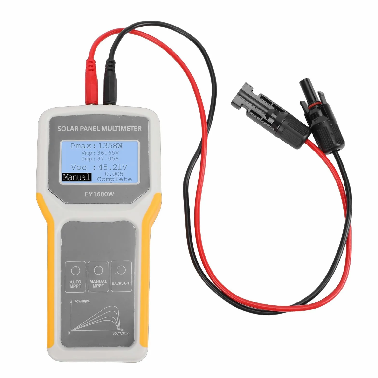 Topiky Tester per Pannelli Solari da 1600 W Misuratore Multifunzionale con Display LCD per Installatori di Pannelli Solari All'aperto