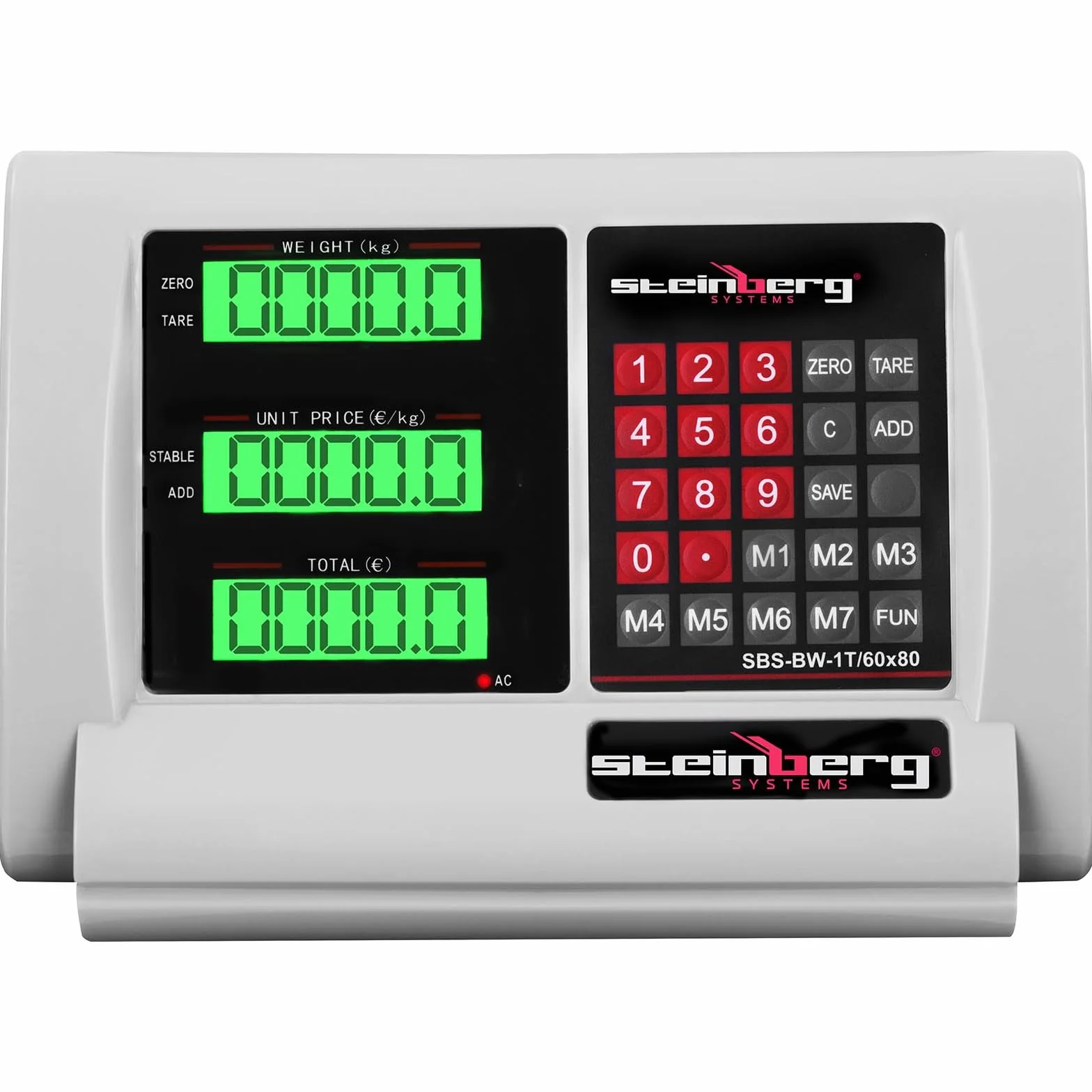 Steinberg Systems Bilancia da pavimento SBS-BW-1T 1000 kg 200 g precisione display radiocomandato