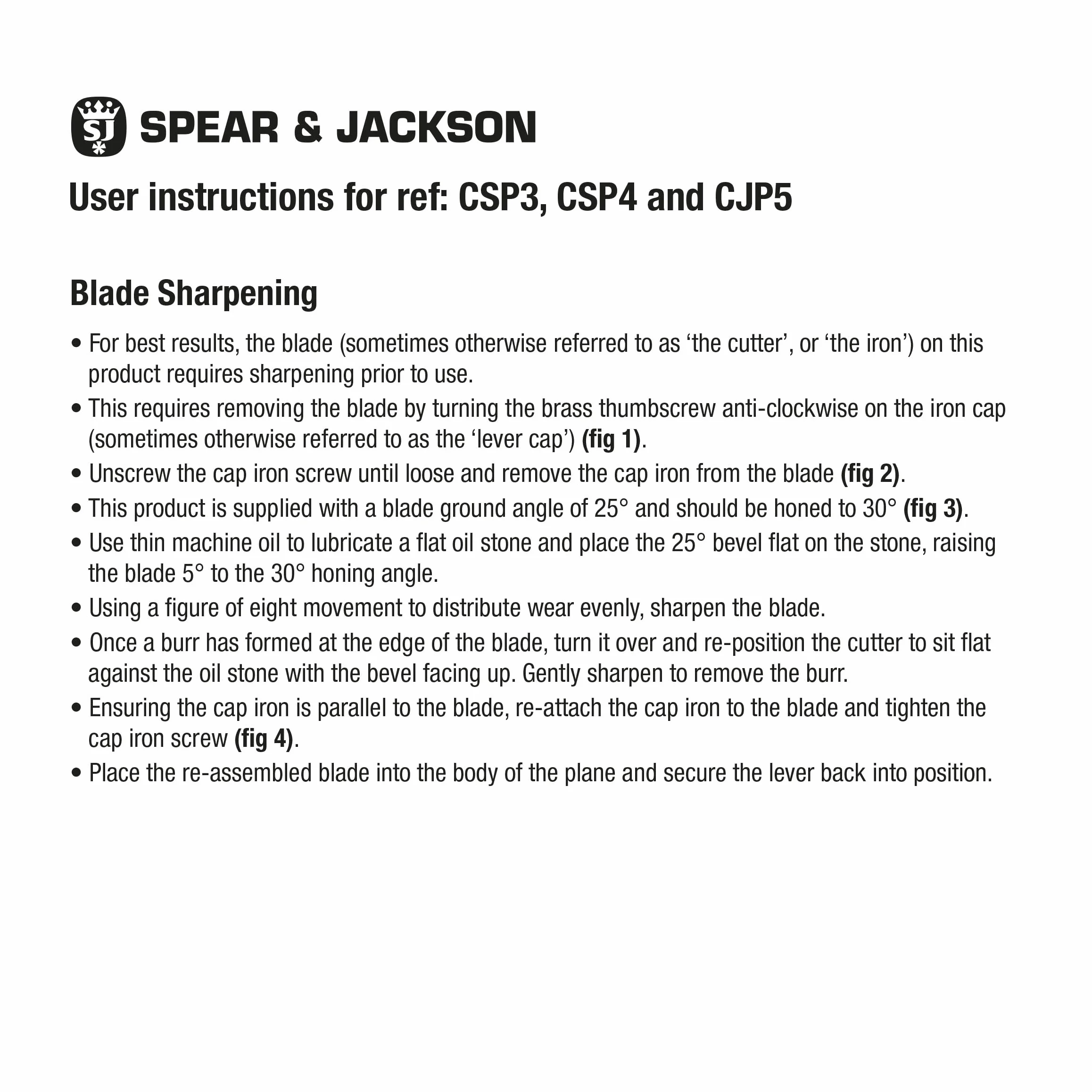 Spear & Jackson CJP5 Pialla da banco n. 5