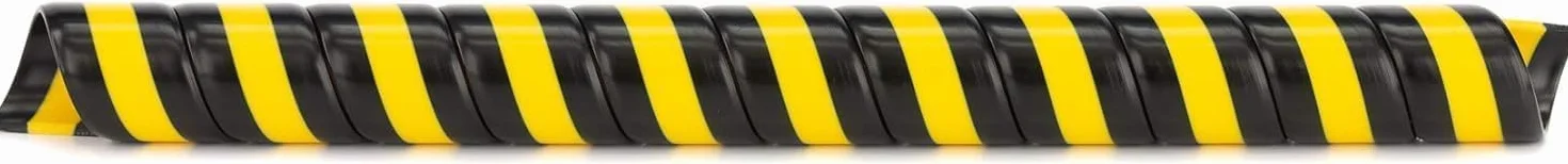 DUO Safe-Spirale Protezione a spirale per tubi idraulici Ø 32 mm, lunghezza 5 m, Spirale protettiva per cavi per il raggruppamento di tubi, colore: nero/giallo